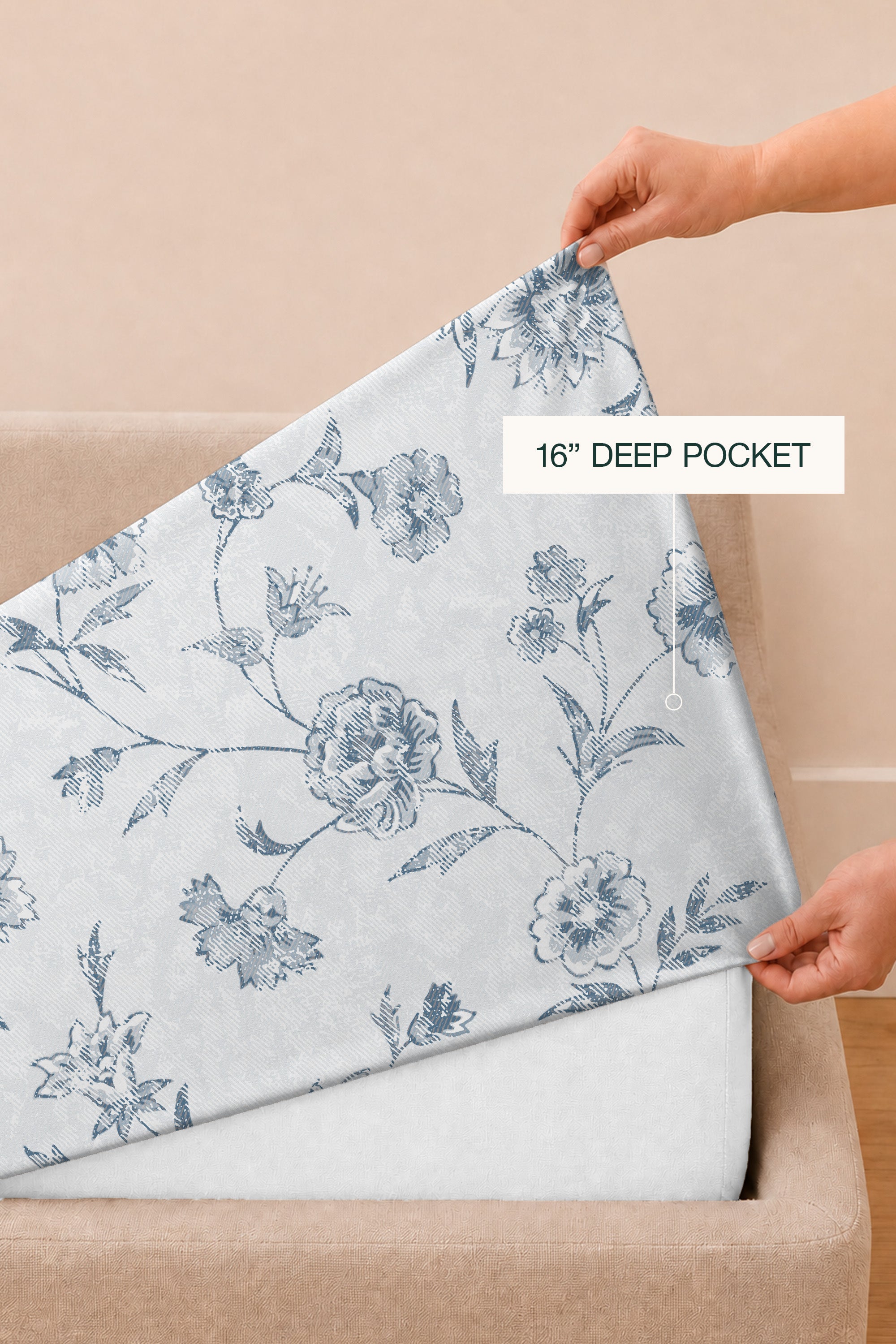 Gossamer Drift Sateen Bed Sheet Set