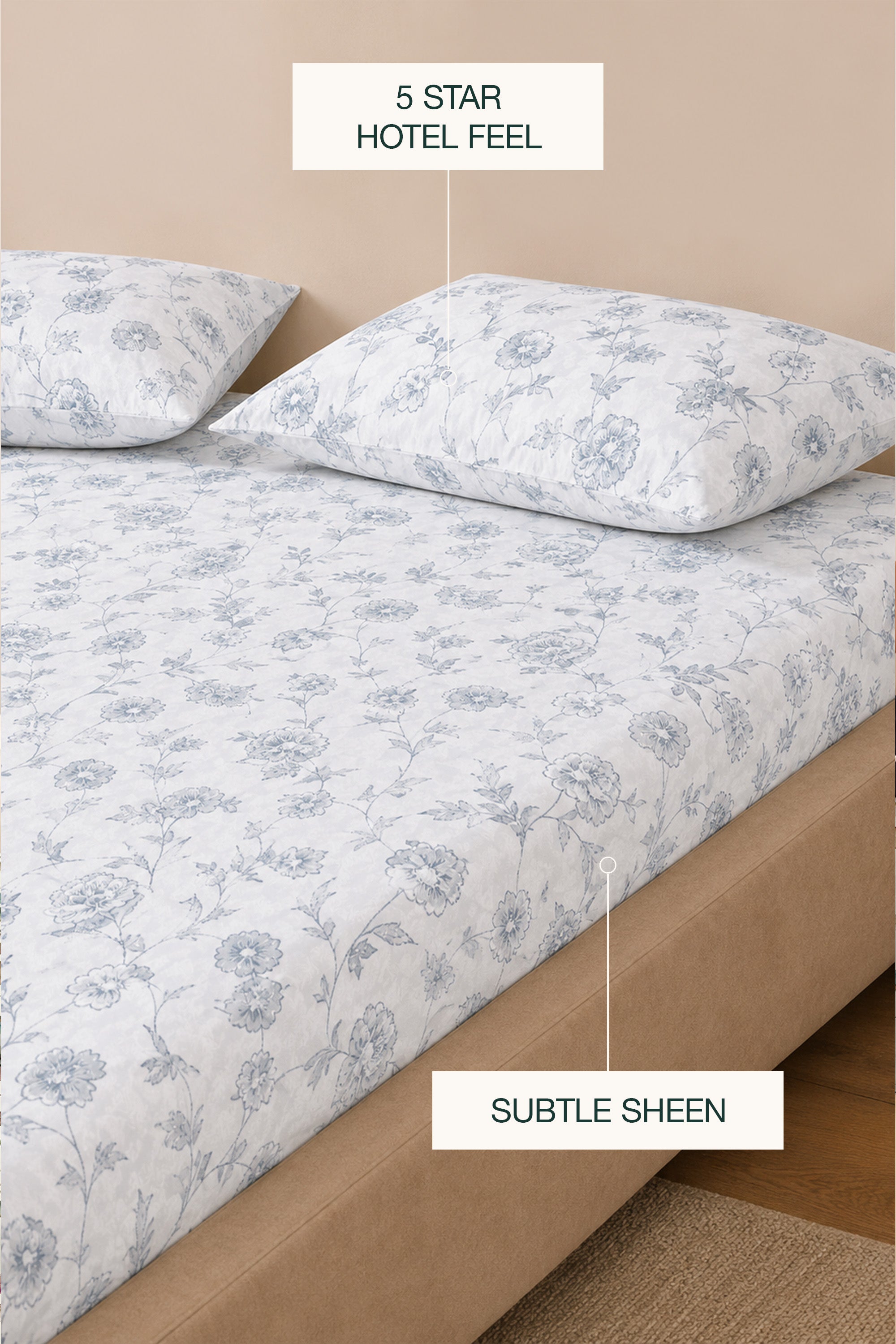 Gossamer Drift Sateen Bed Sheet Set