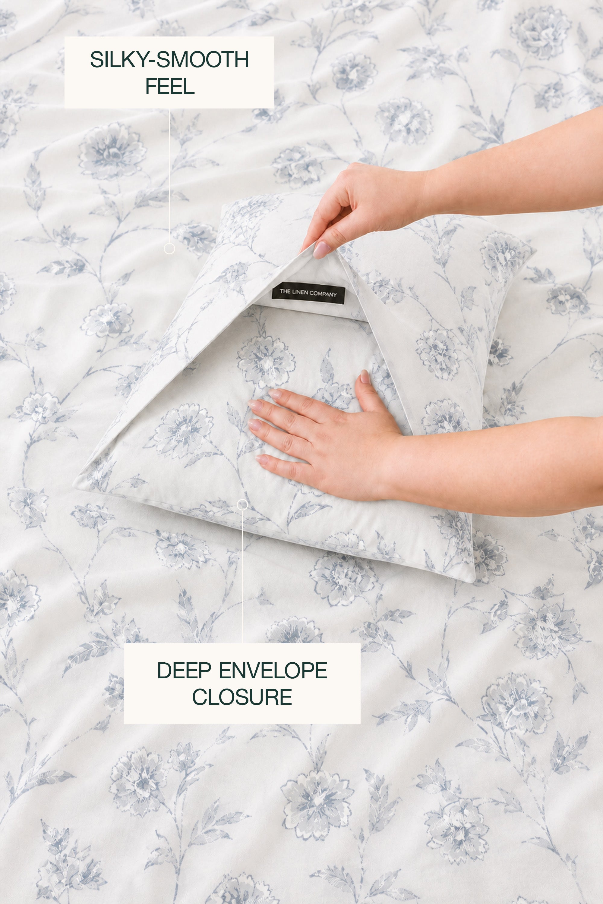 Gossamer Drift Sateen Duvet cover Set