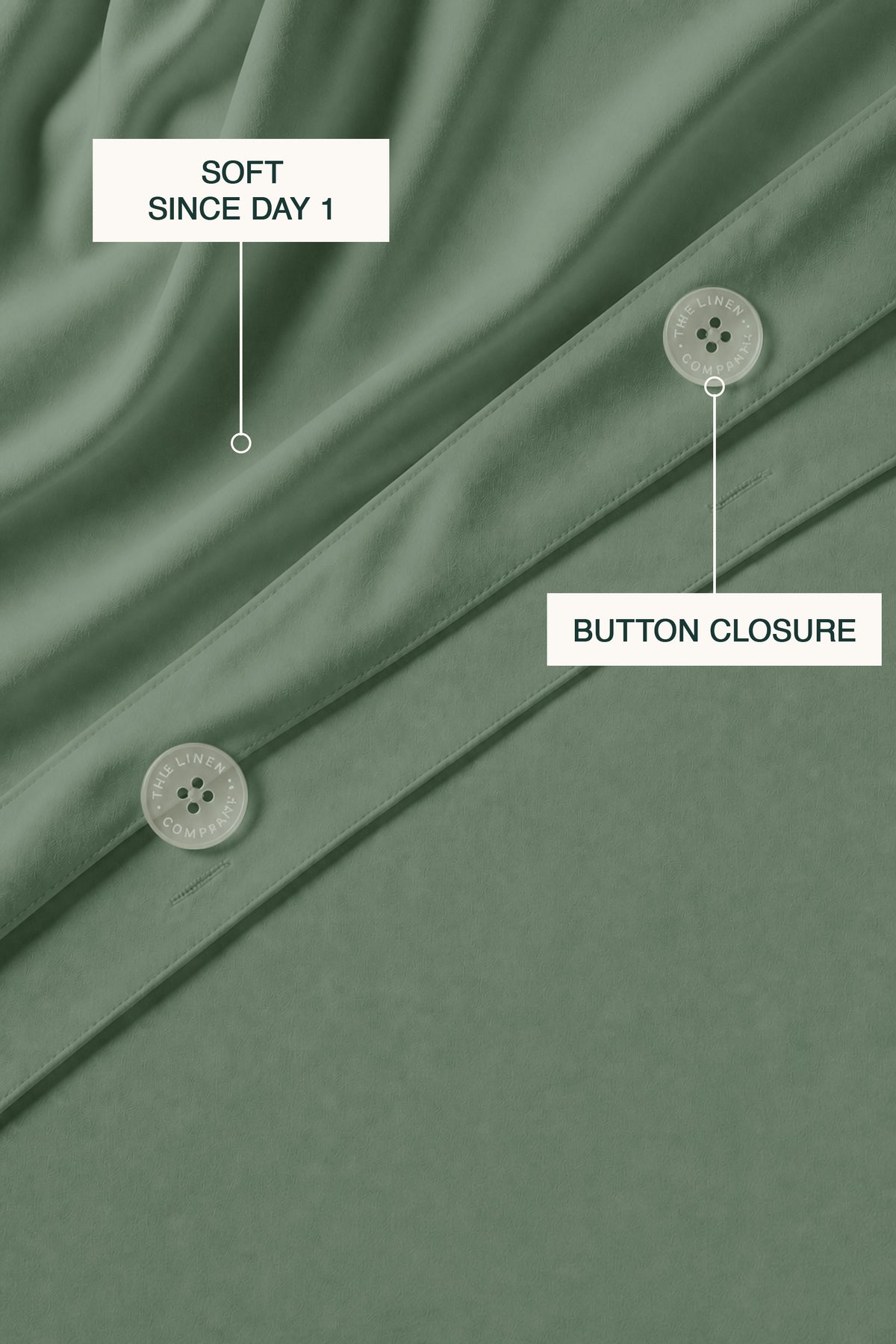 T200 Sage Green Duvet Set