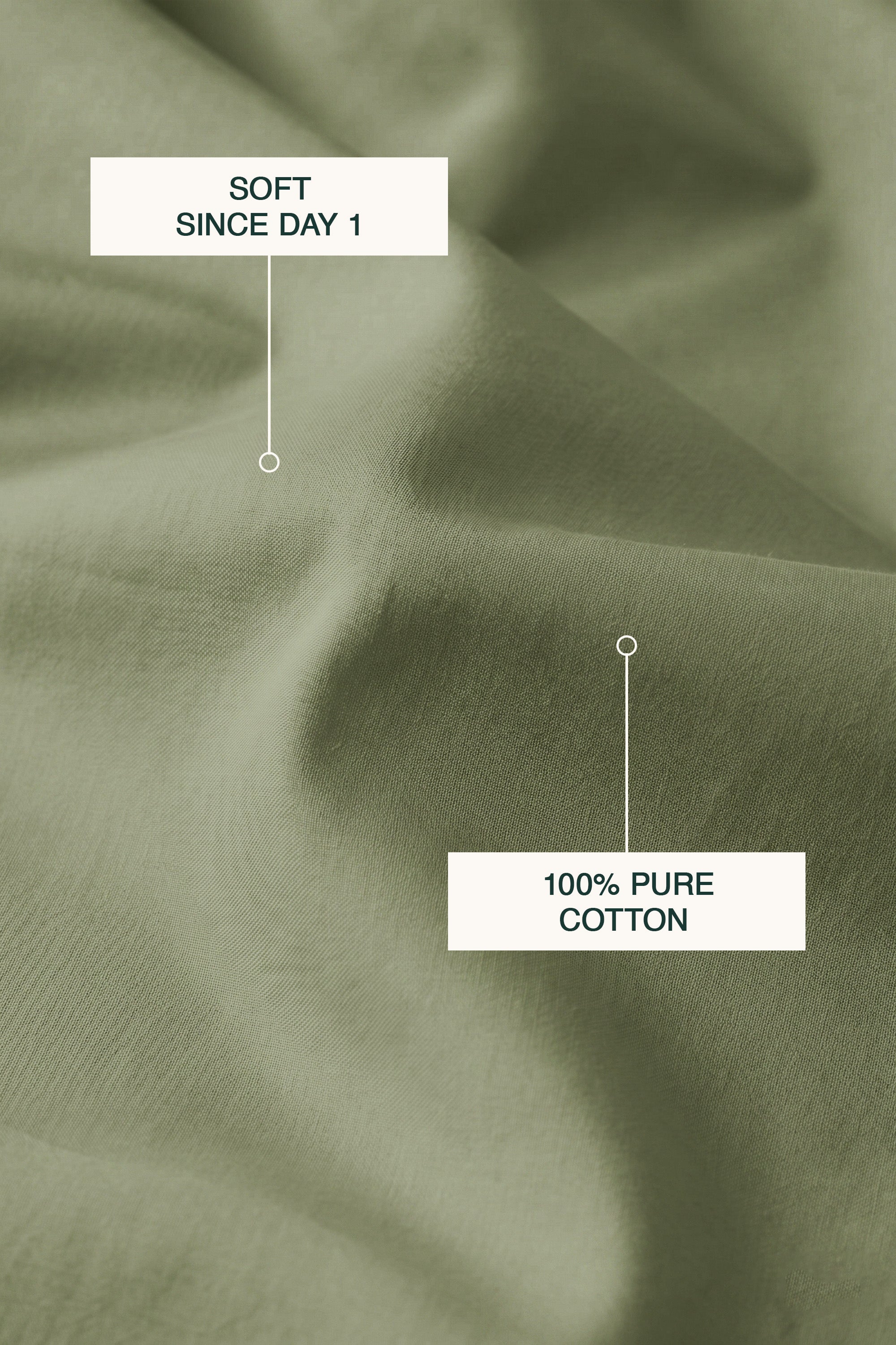 T200 Eucalyptus Green Bed Sheet Set