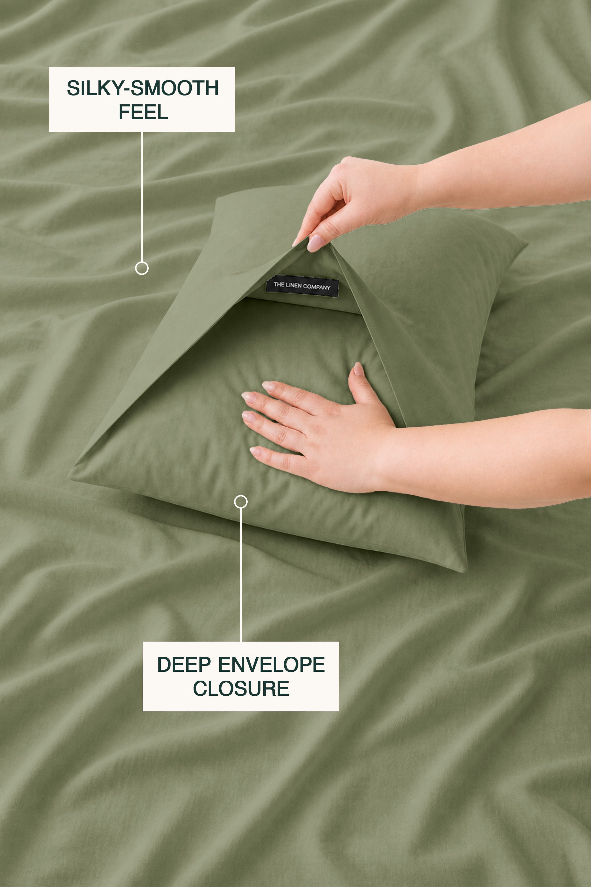 T200 Eucalyptus Green Bed Sheet Set