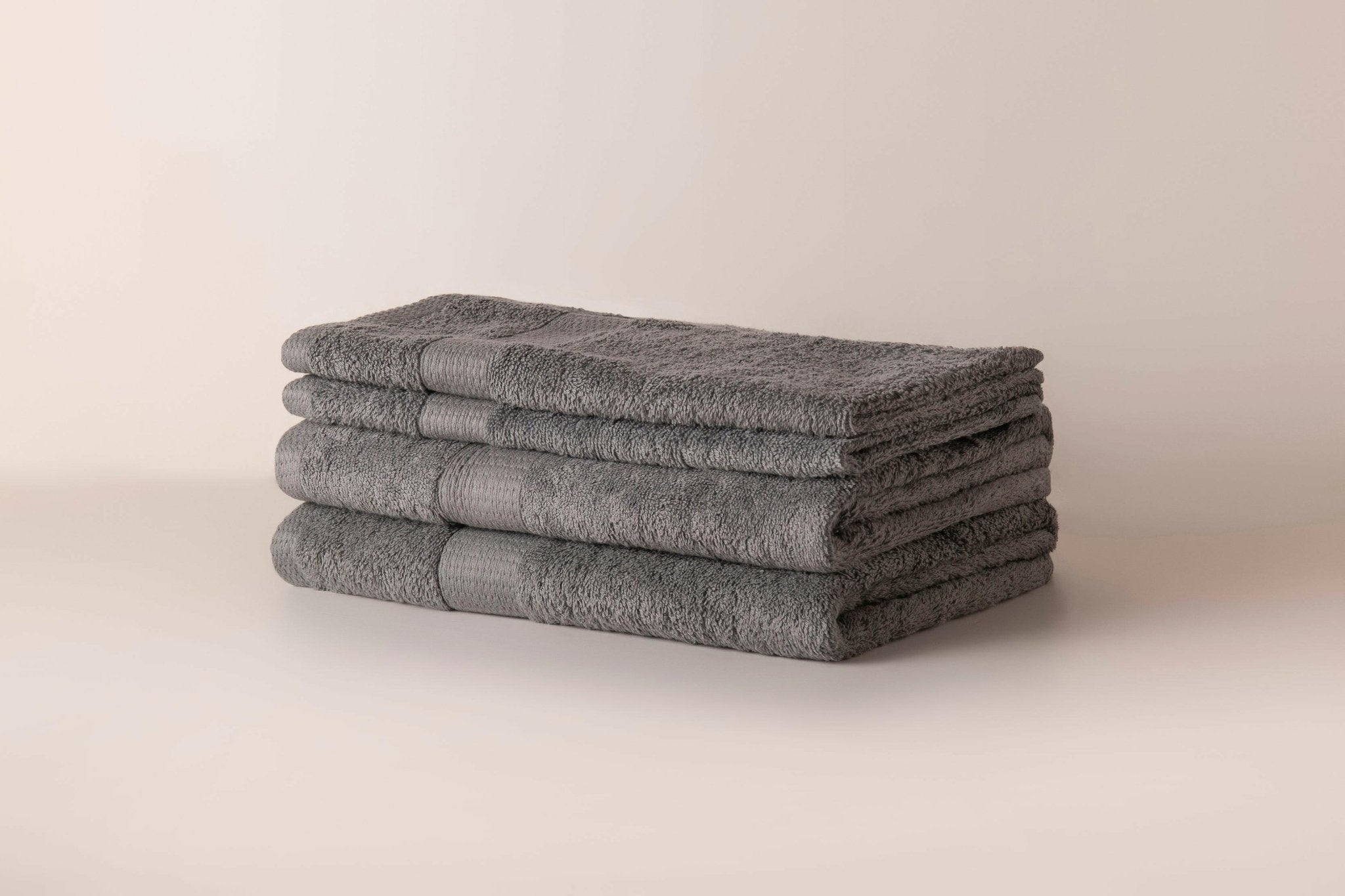 Grey Dash Striped Towels - Set of 4 - THE LINEN COMPANY