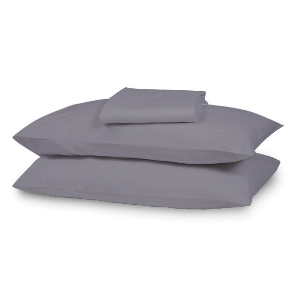 Grey Solid Pillowcases - THE LINEN COMPANY