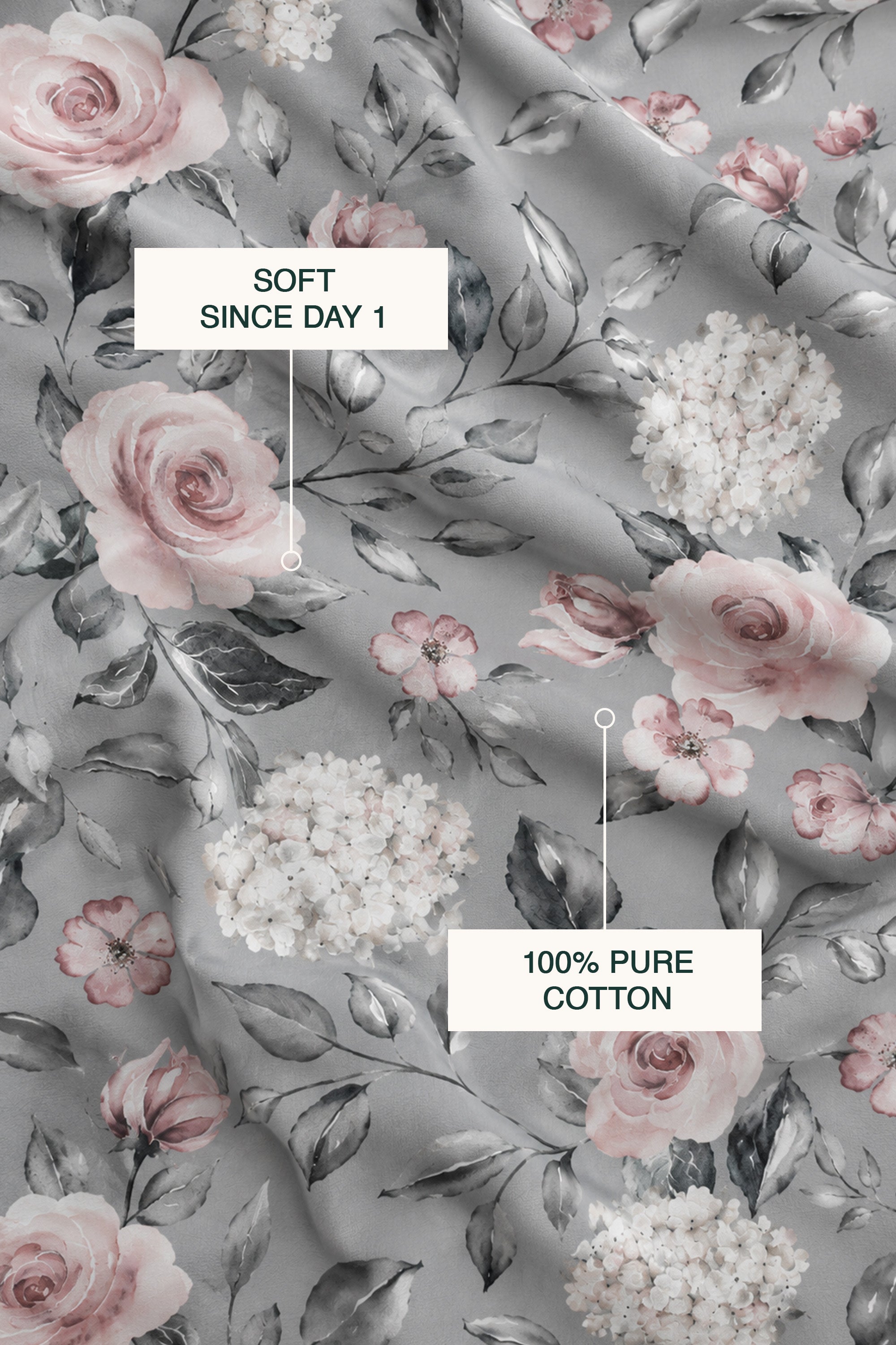 Grisaille Sateen Bed Sheet Set