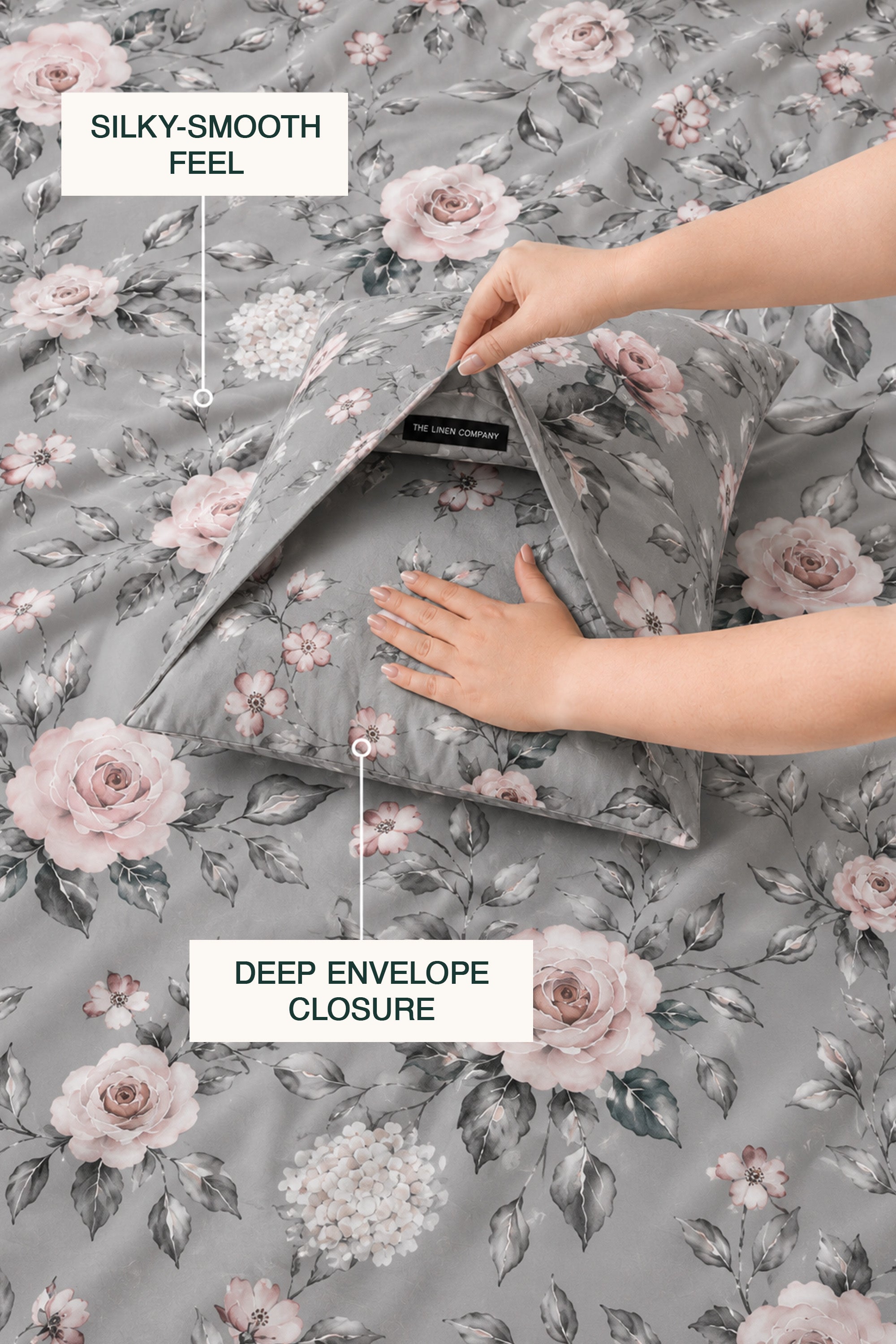 Grisaille Sateen Bed Sheet Set