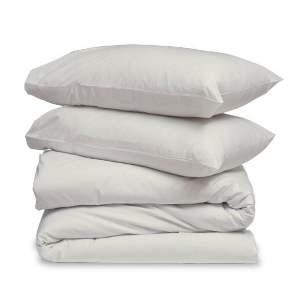 Ivory Solid Duvet Cover Set - THE LINEN COMPANY