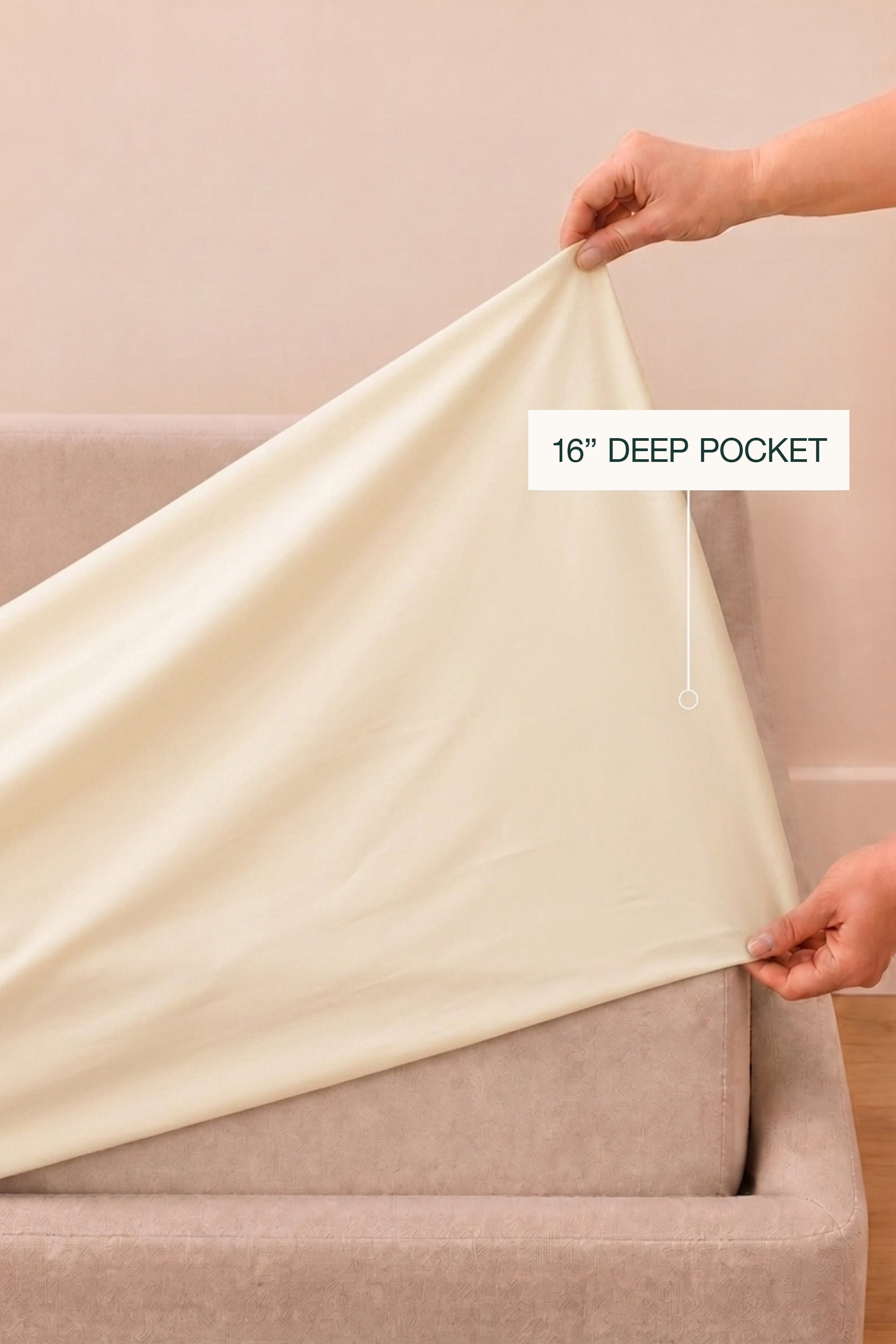 T400 Luxe Ivory Embroidered Egyptian Cotton Bed Sheet Set