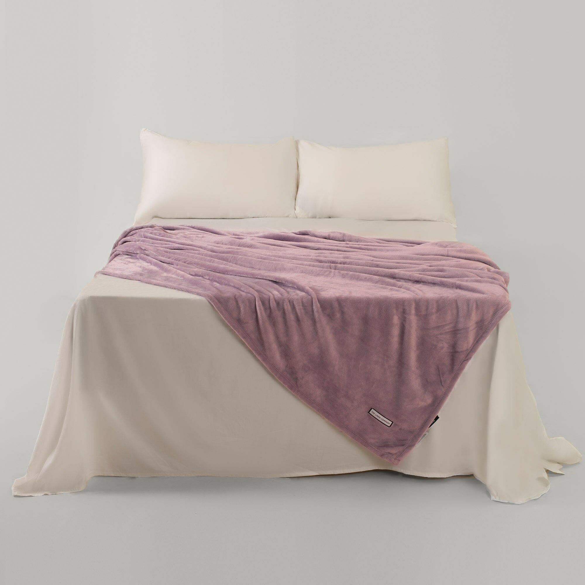 Lavender Microfiber Plush Blanket - THE LINEN COMPANY