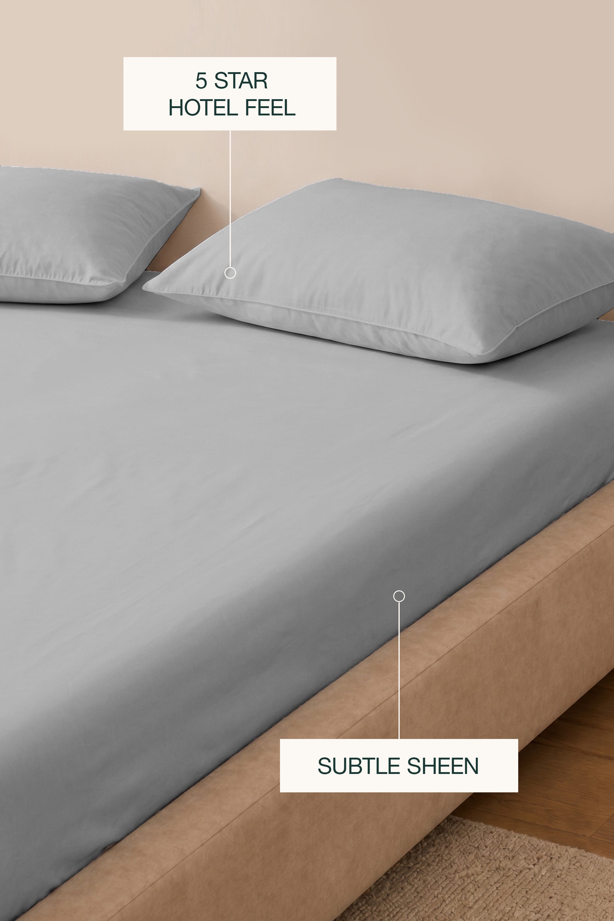 T200 Light Grey Sheet Set