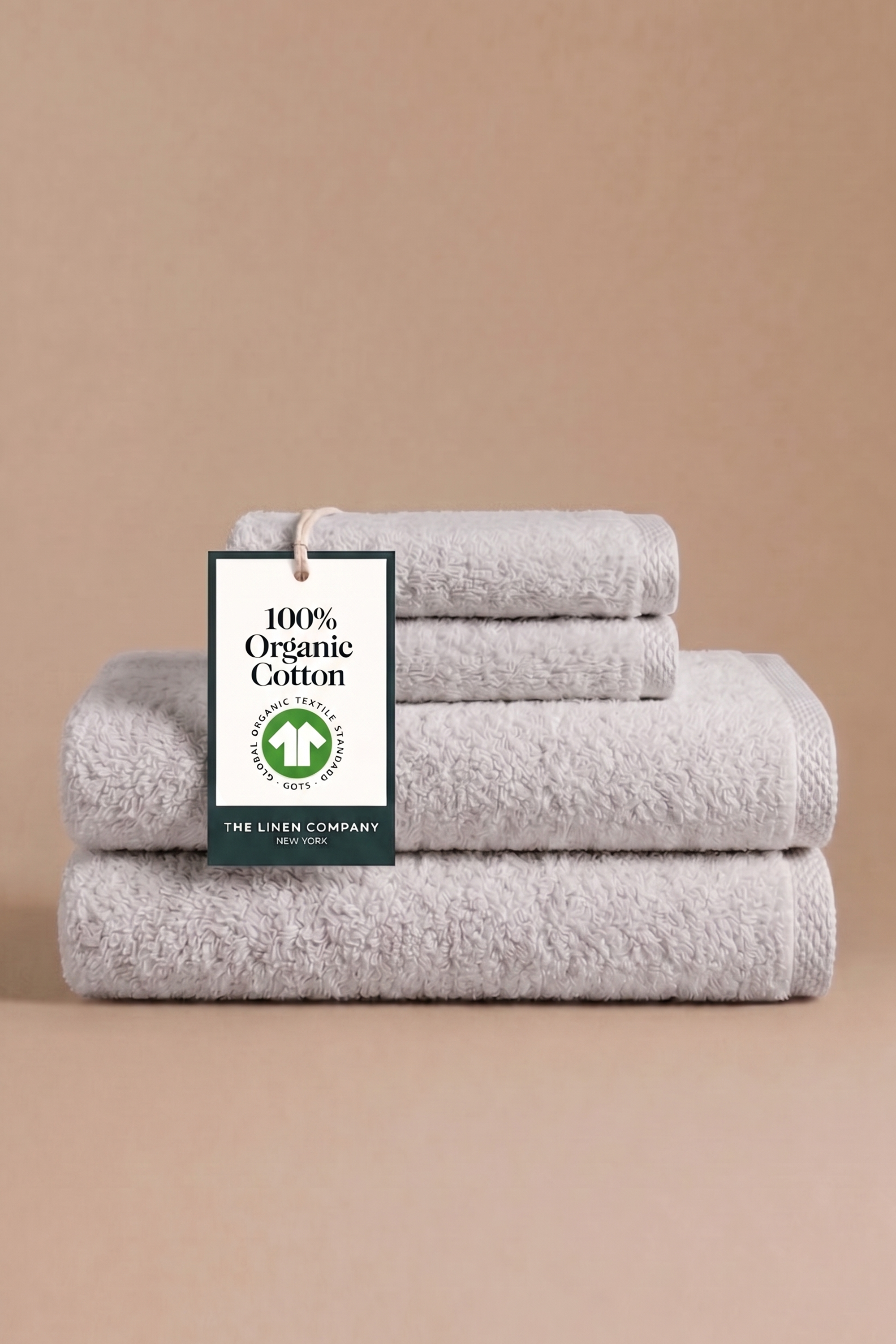 Light Grey Organic Towels (Set of 4)