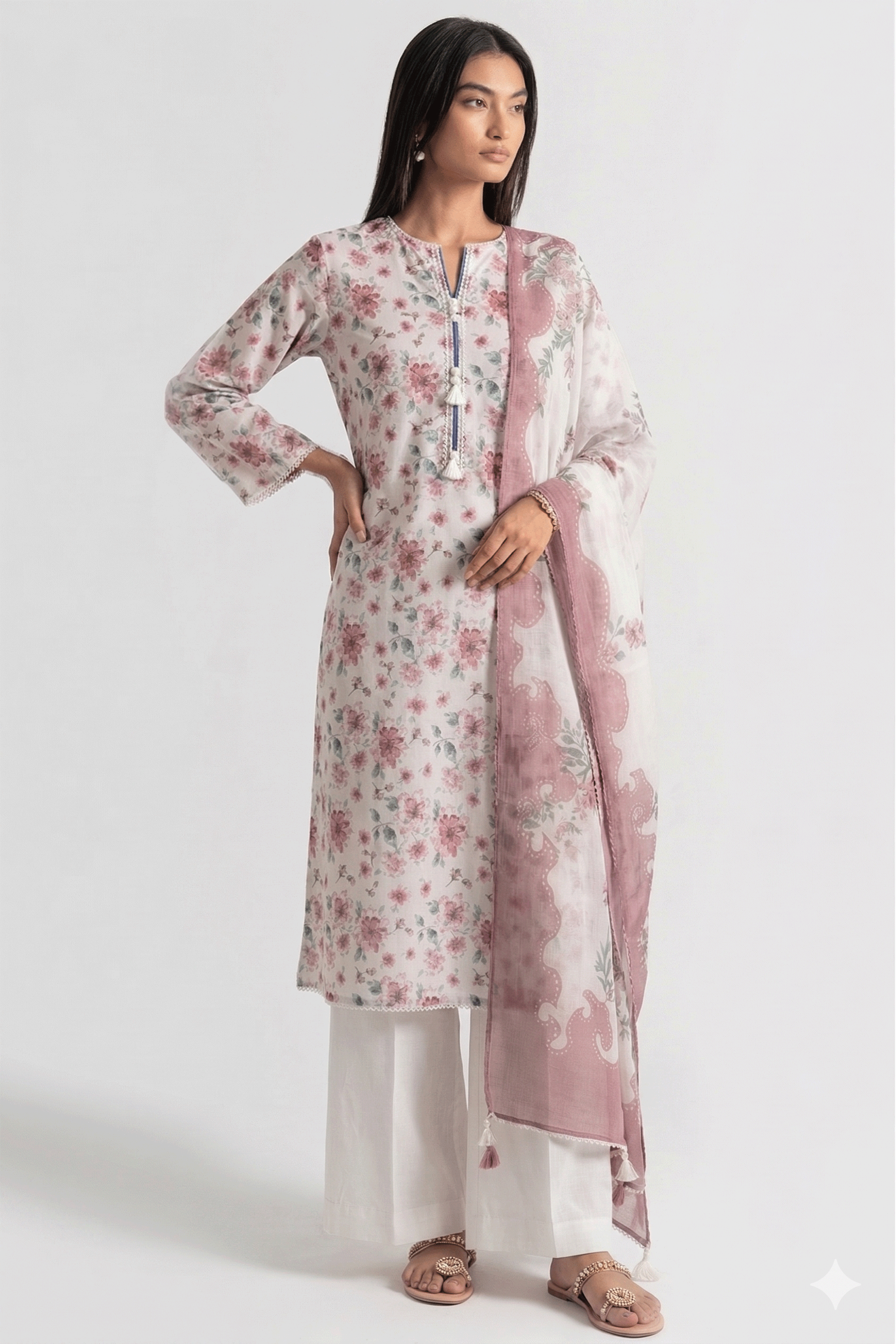 Brocade - Printed Lawn Suit