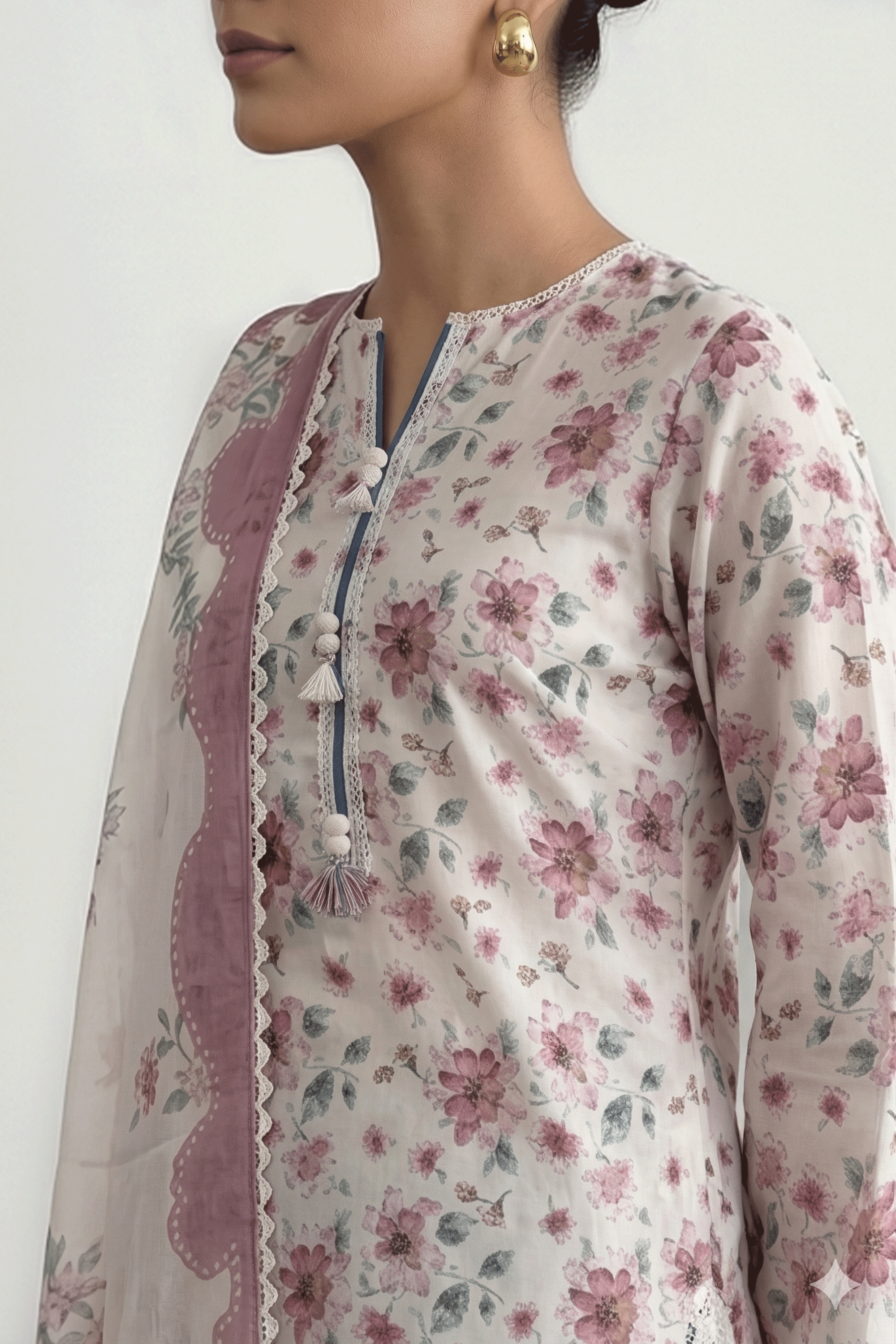 Brocade - Printed Lawn Suit