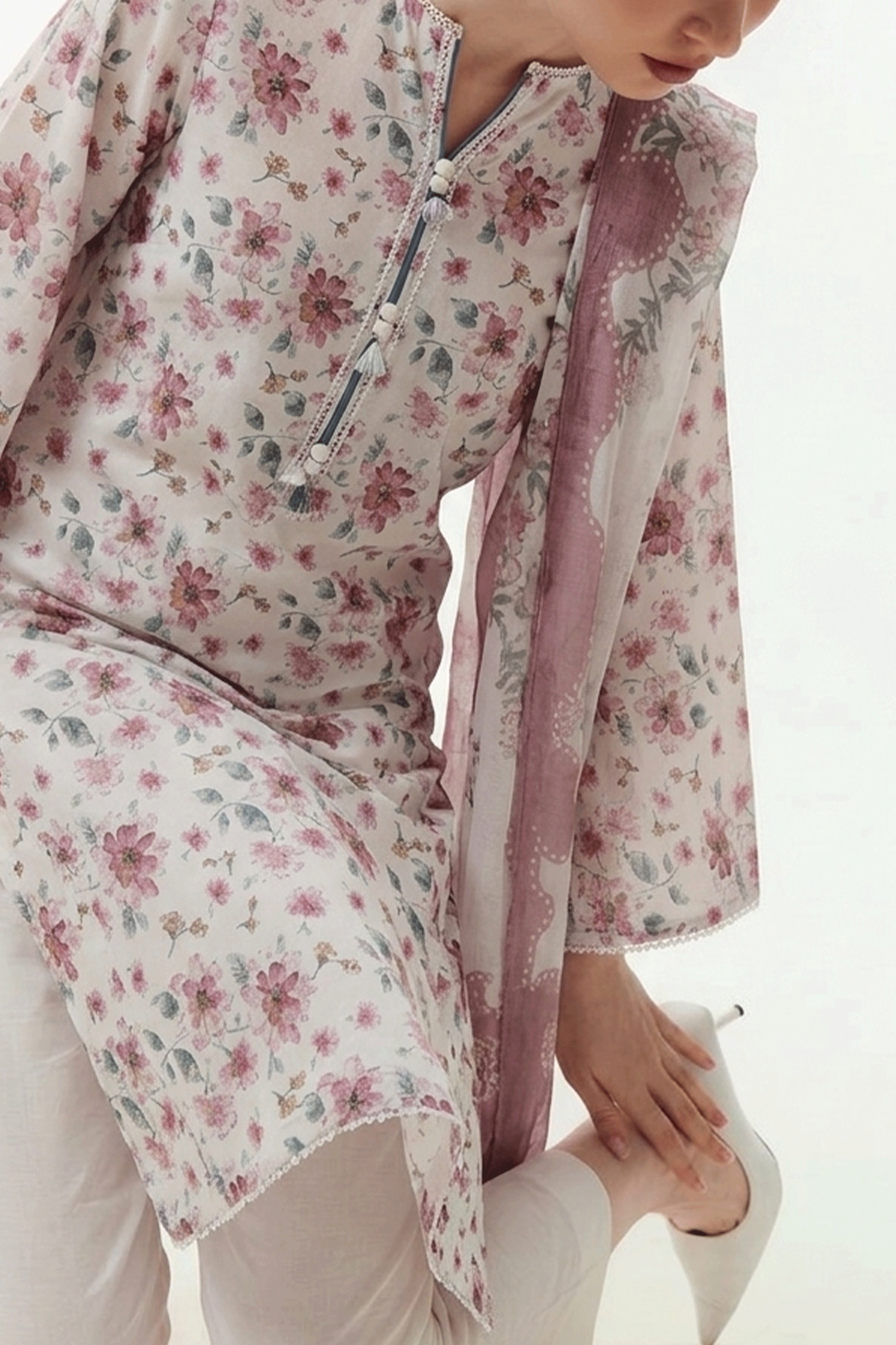 Brocade - Printed Lawn Suit
