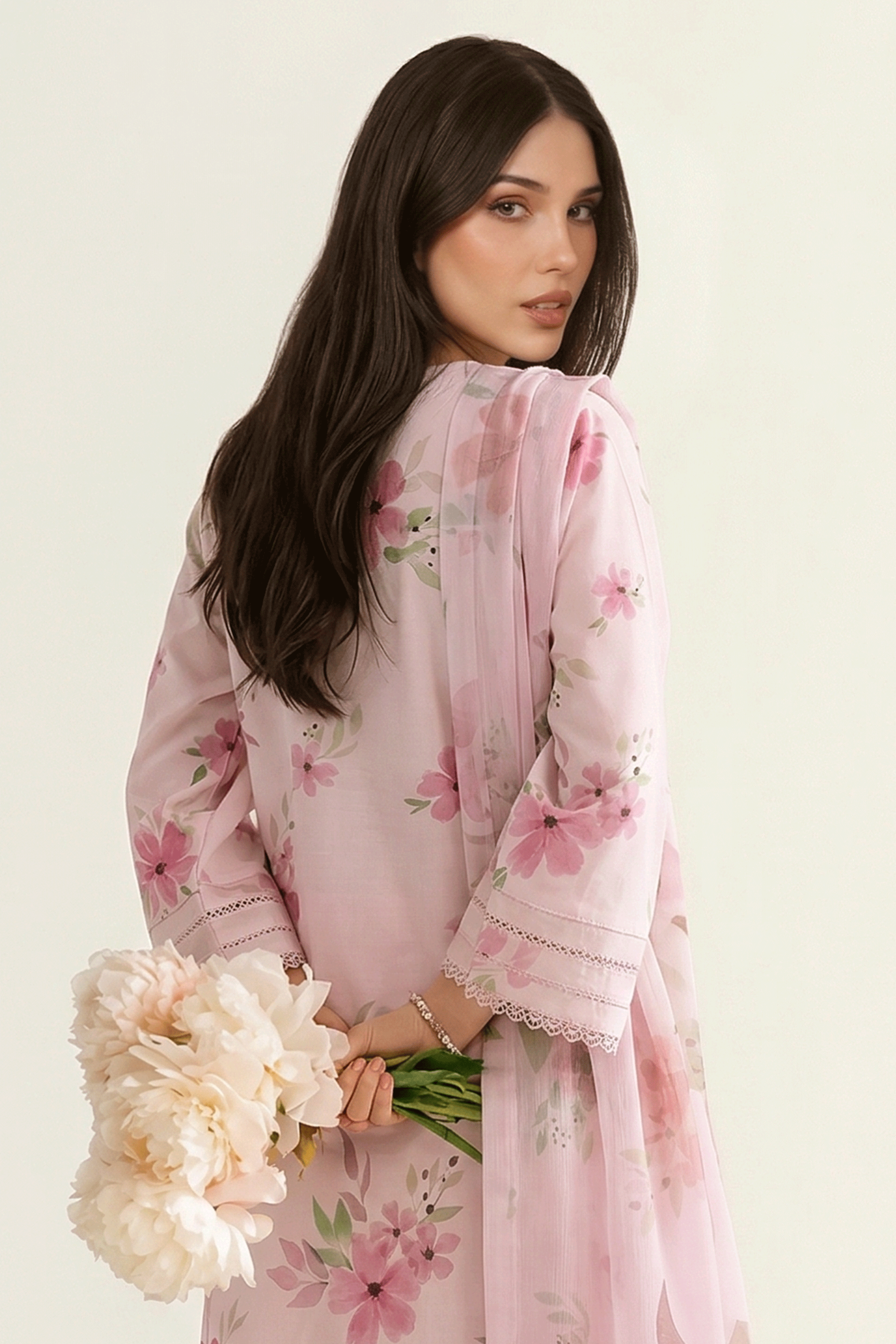 Crimson Garden - Printed Lawn Suit