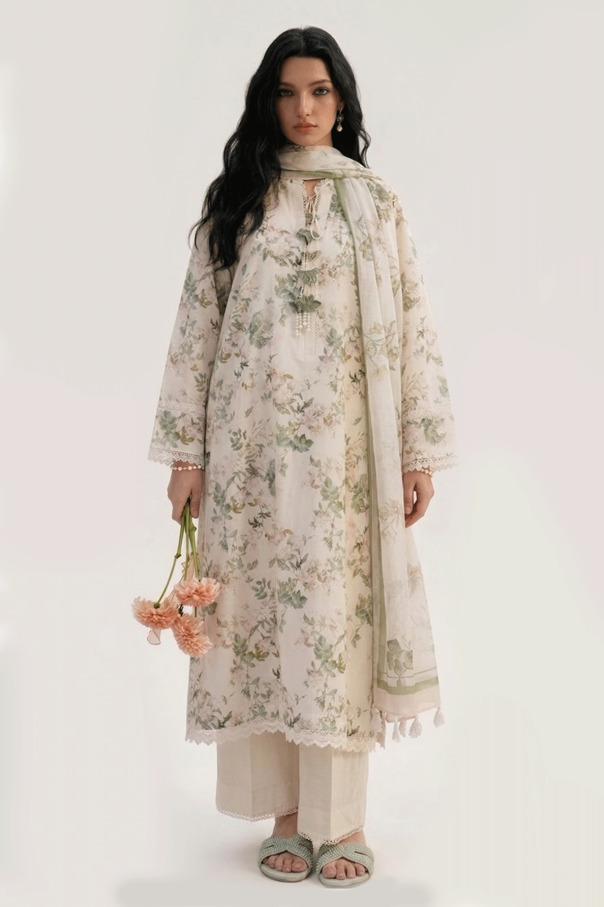 Feuille - Printed Lawn Suit