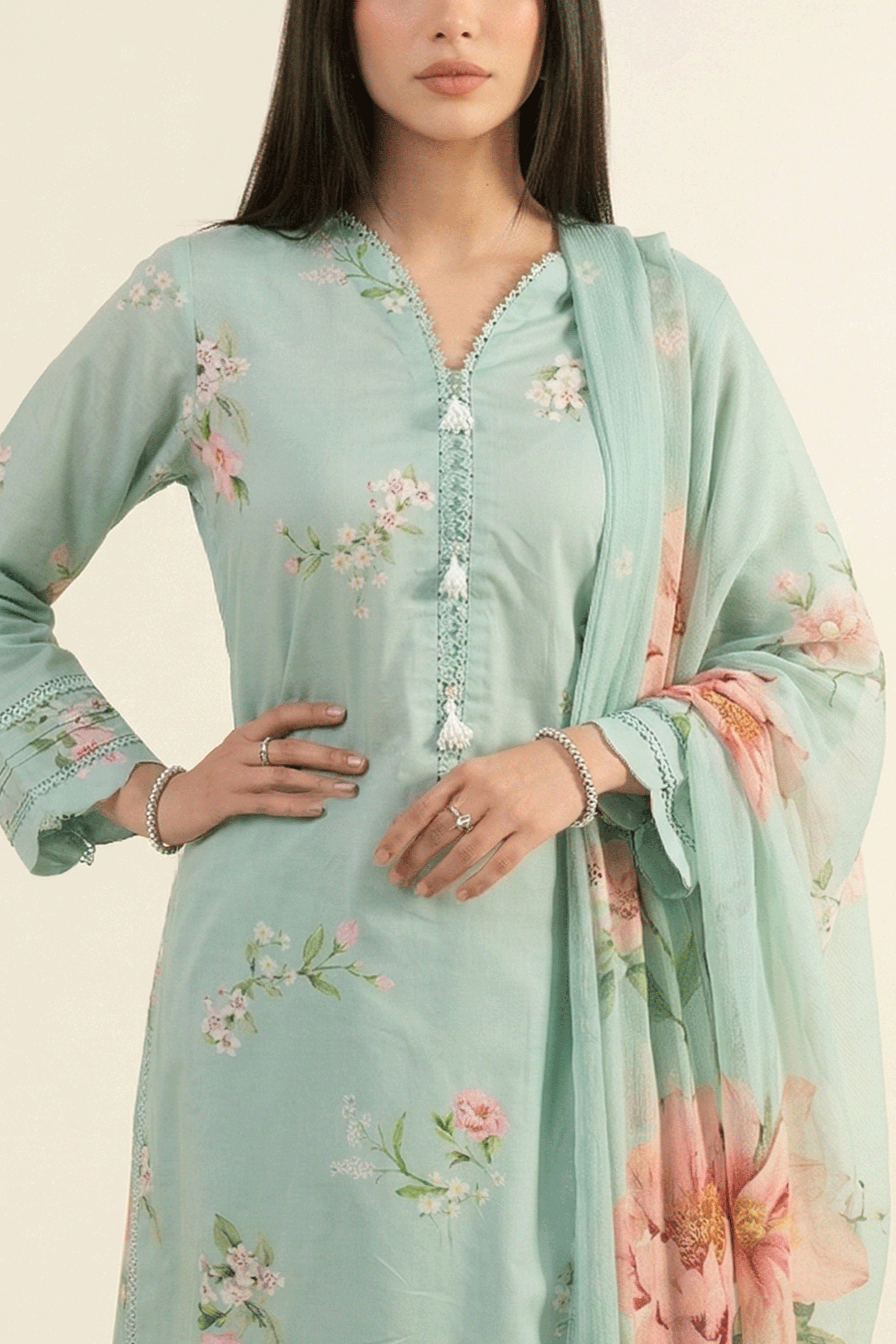 Odette - Printed Lawn Suit