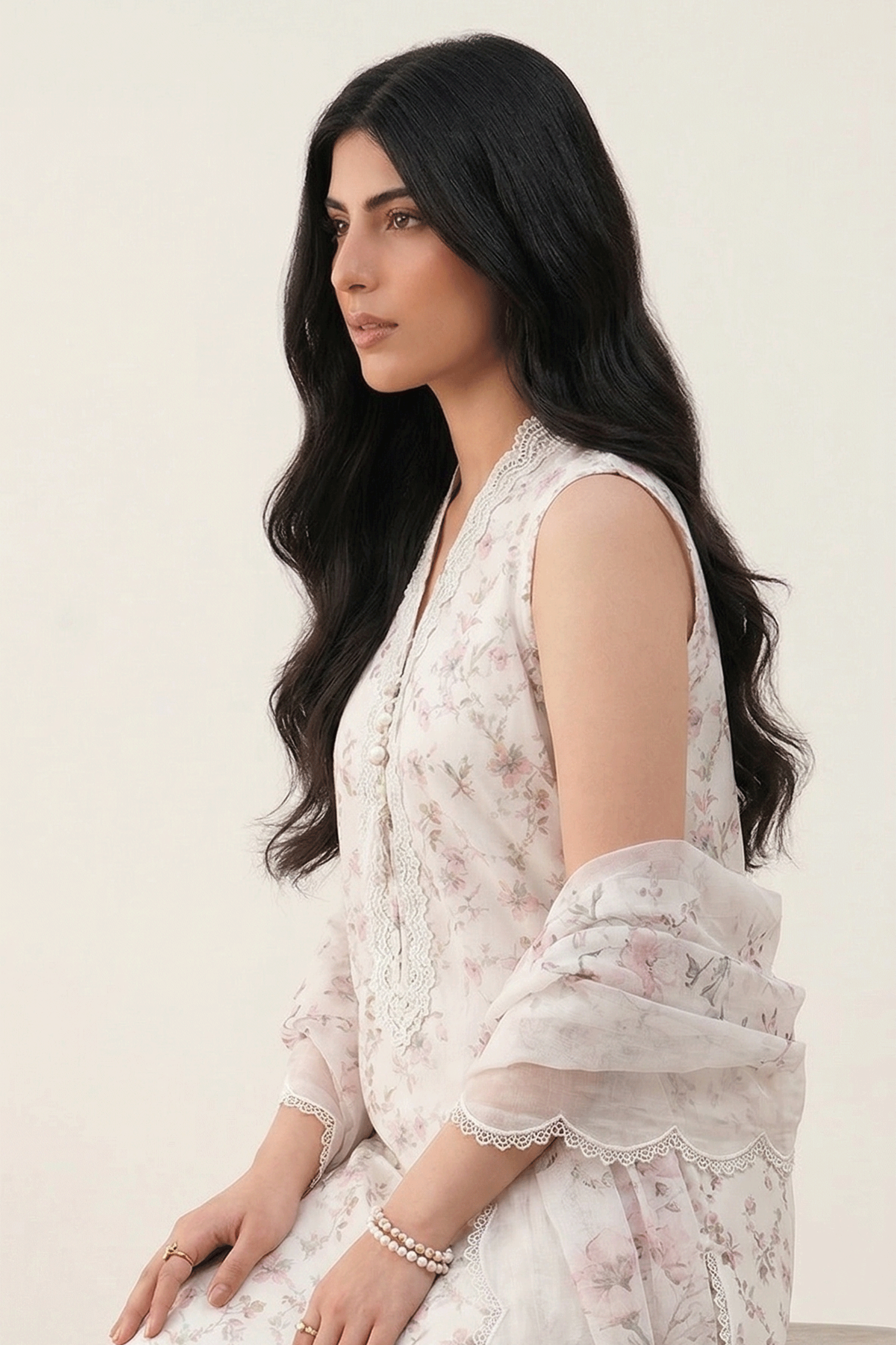 Rose Fleur - Printed Lawn Suit