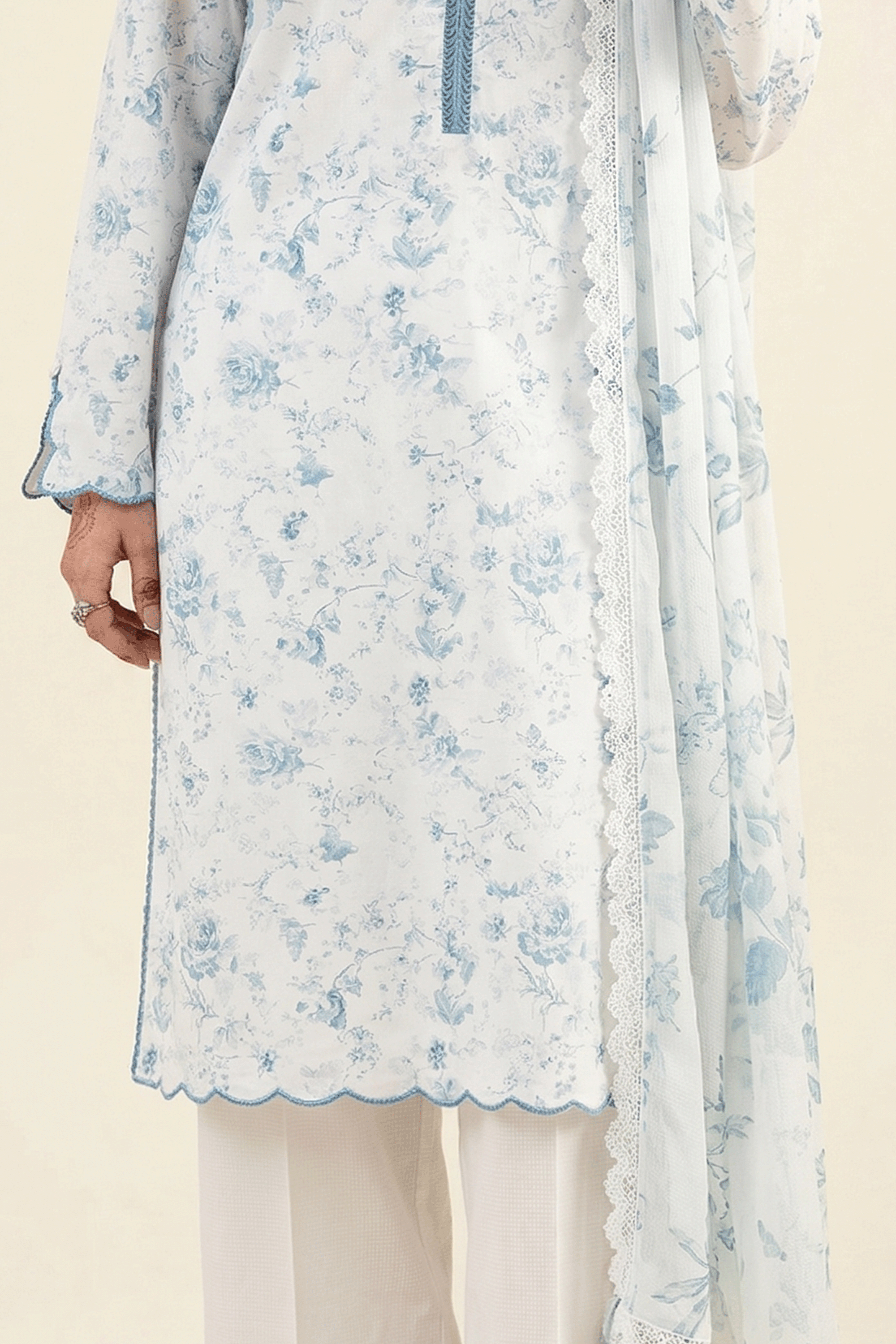 Soft Ciel - Printed Lawn Suit