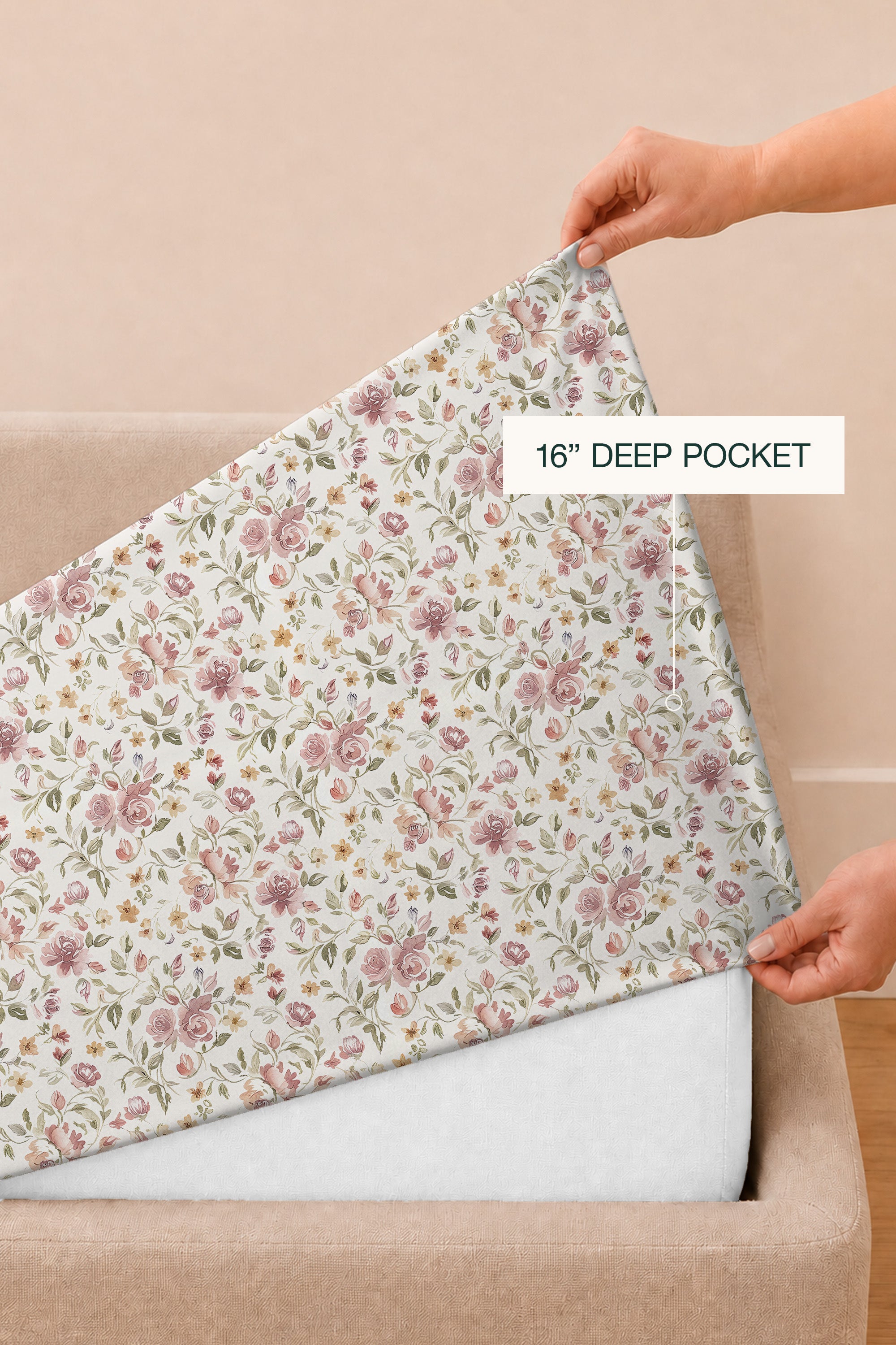 Luna Rose Sateen Bed Sheet Set
