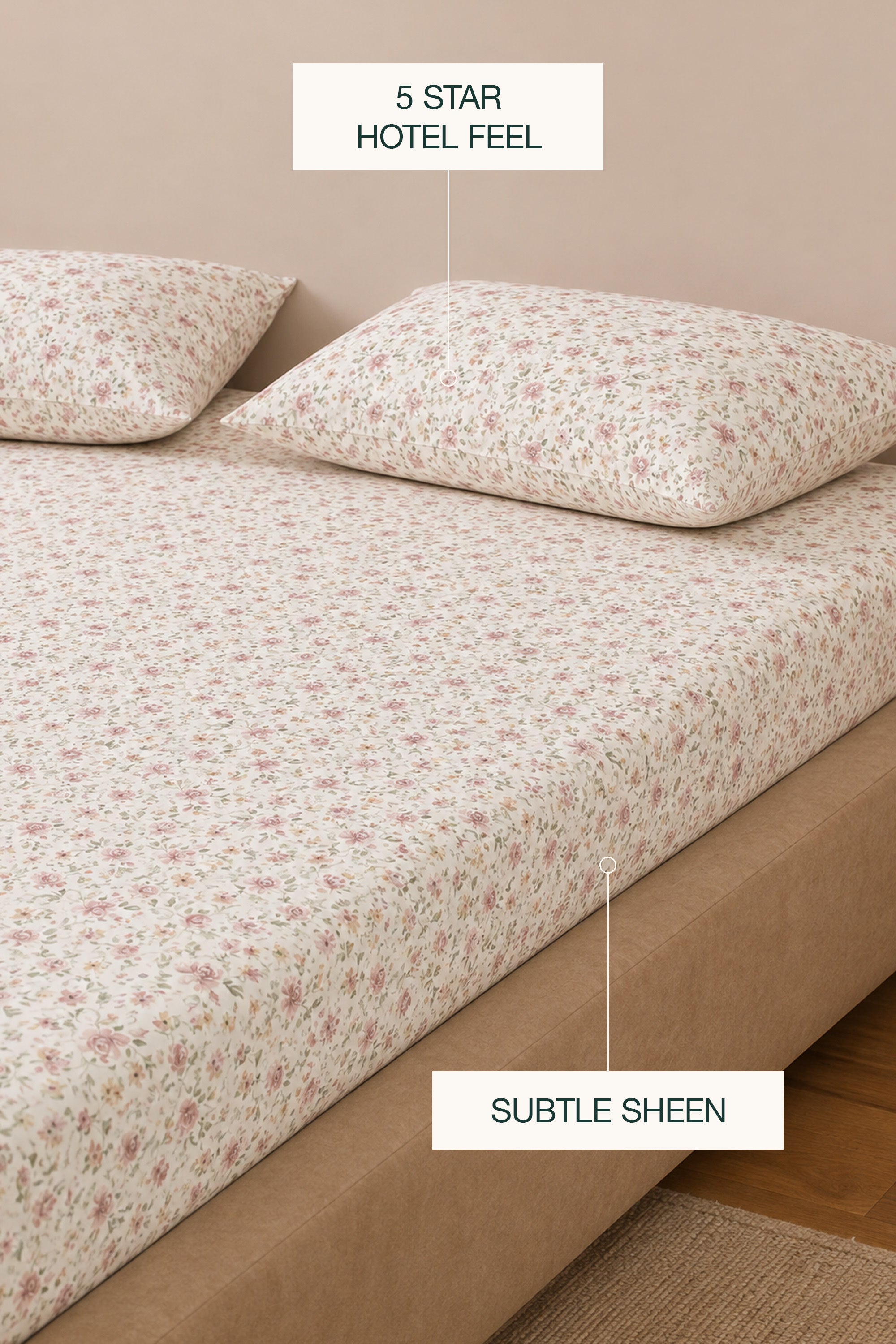 Luna Rose Sateen Bed Sheet Set