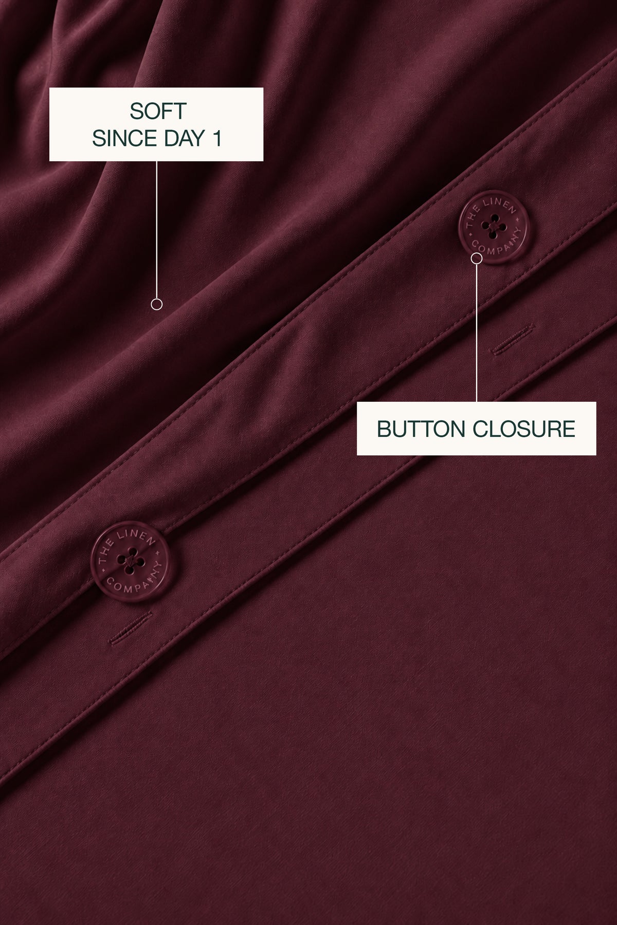 Silky Bamboo Maroon Duvet Set