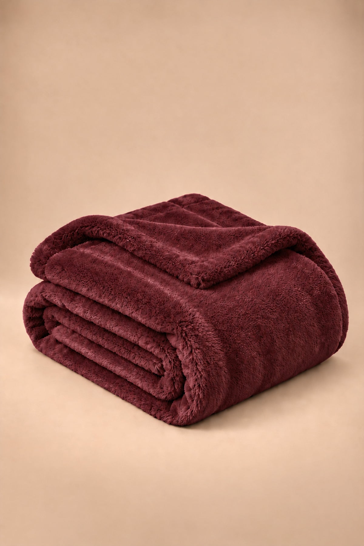 Maroon Plush Blanket