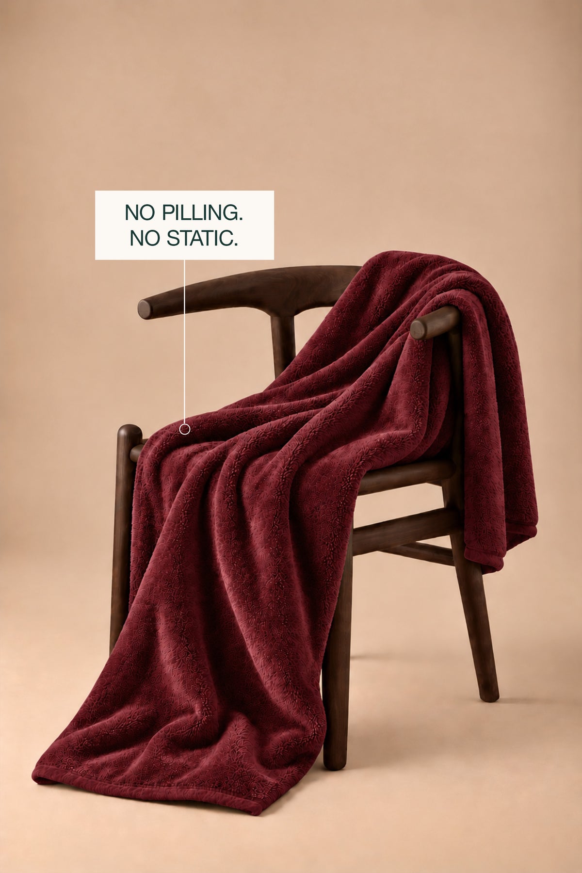 Maroon Plush Blanket