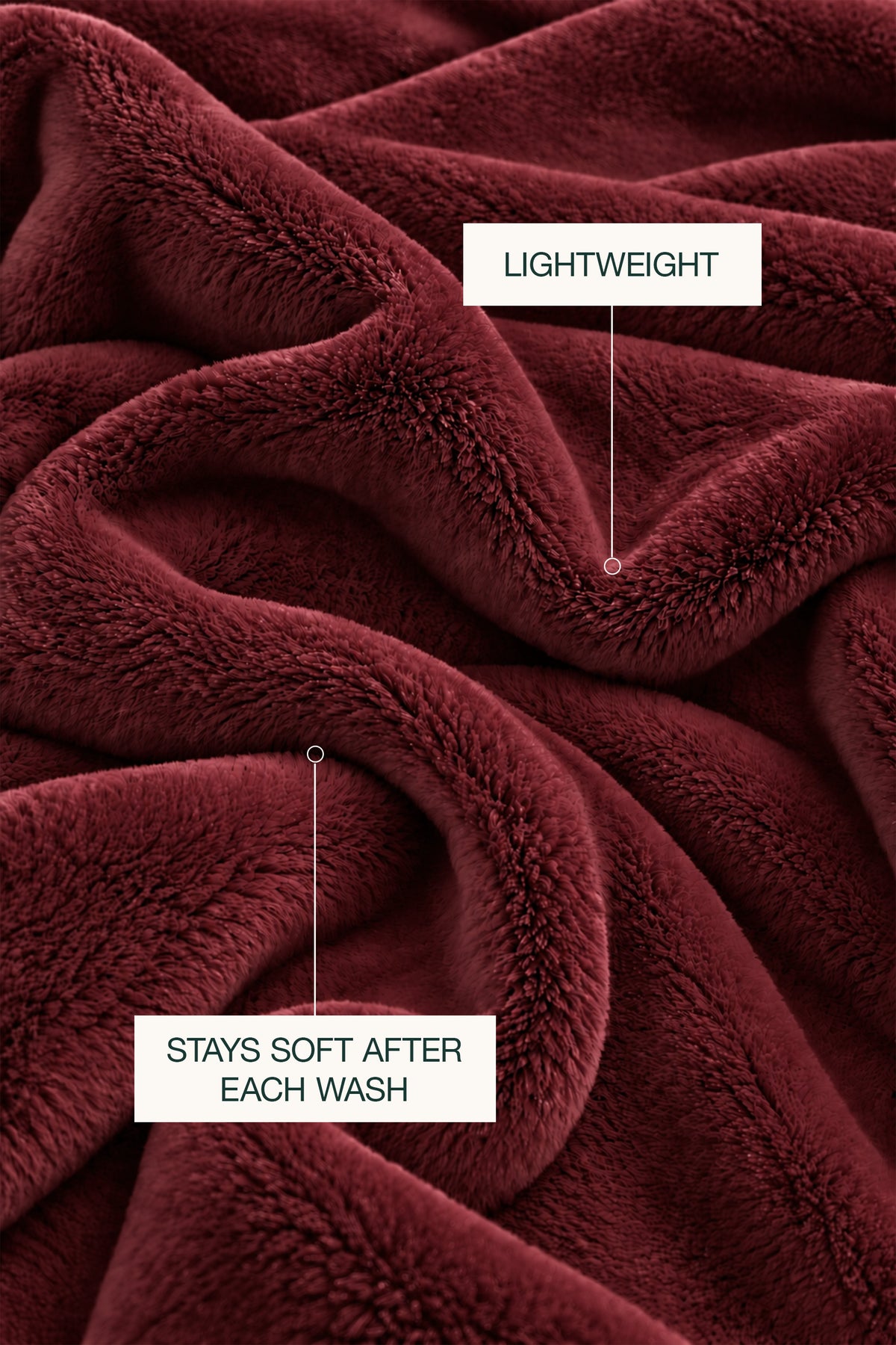 Maroon Plush Blanket