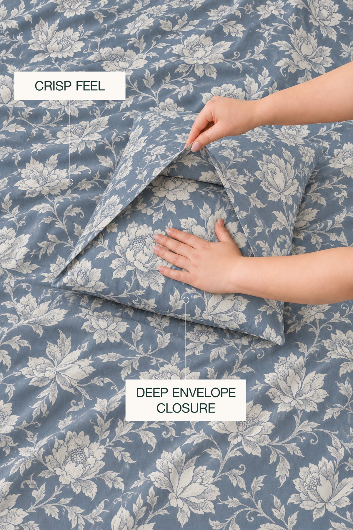 Meadow Drift Percale Duvet Cover set