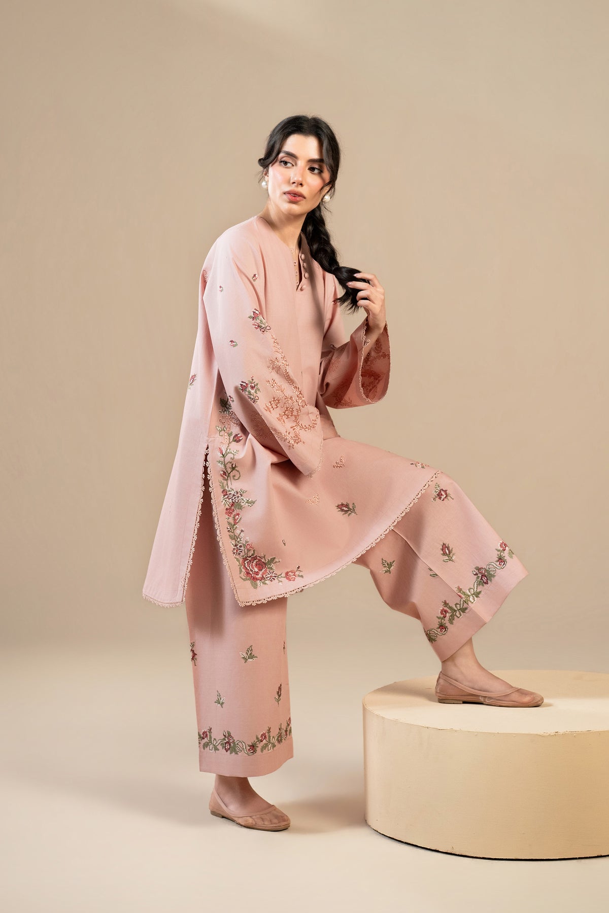 Melon Khaddar Set