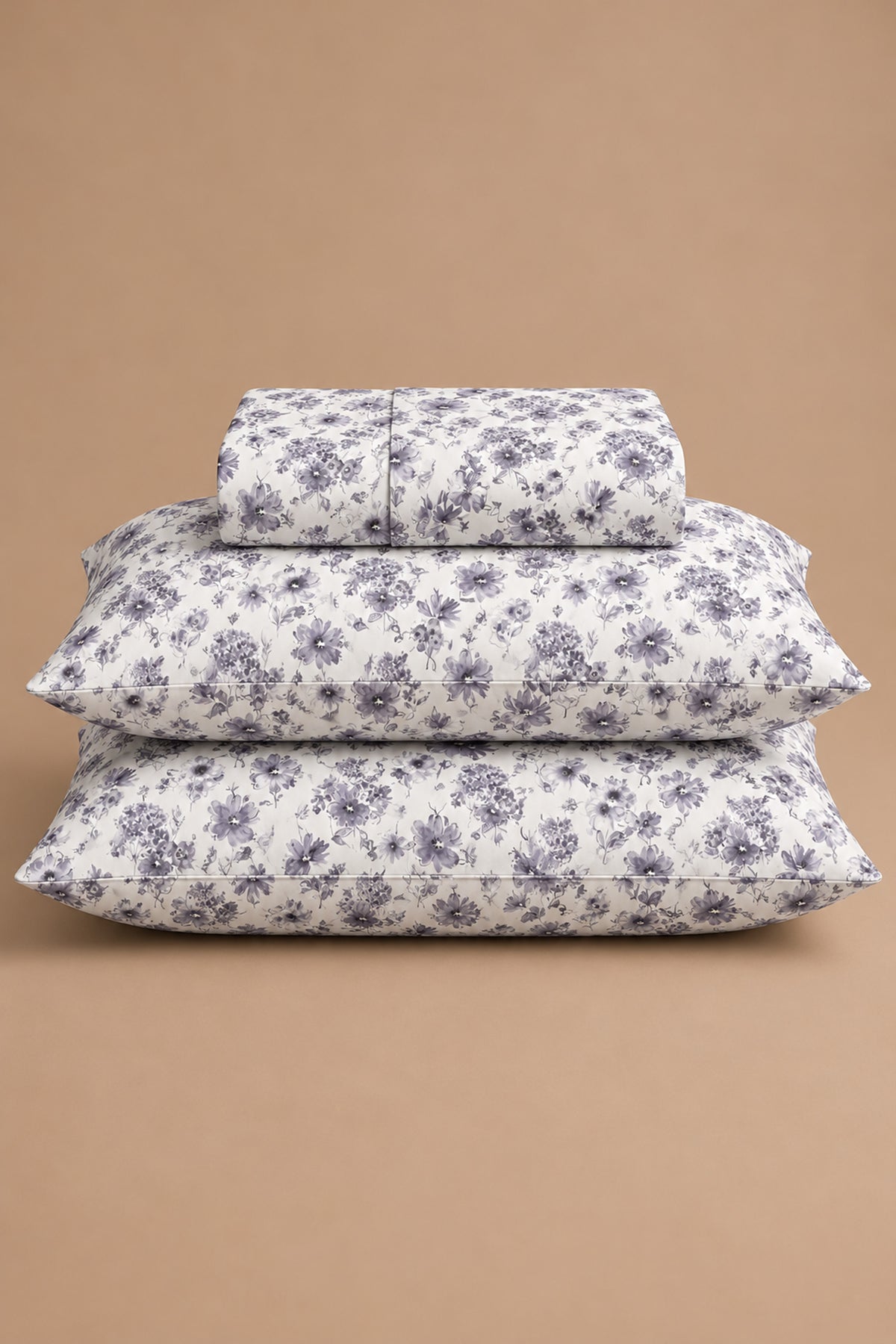 Midnight Blossom Percale Bed Sheet Set