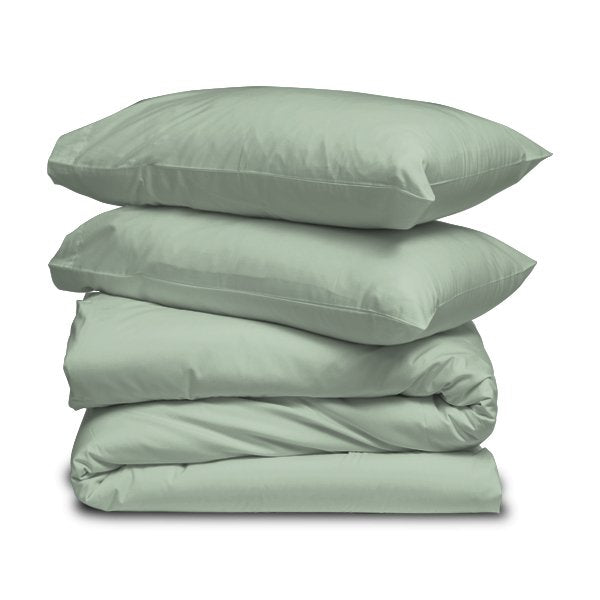 Mist Solid Duvet Cover Set - THE LINEN COMPANY