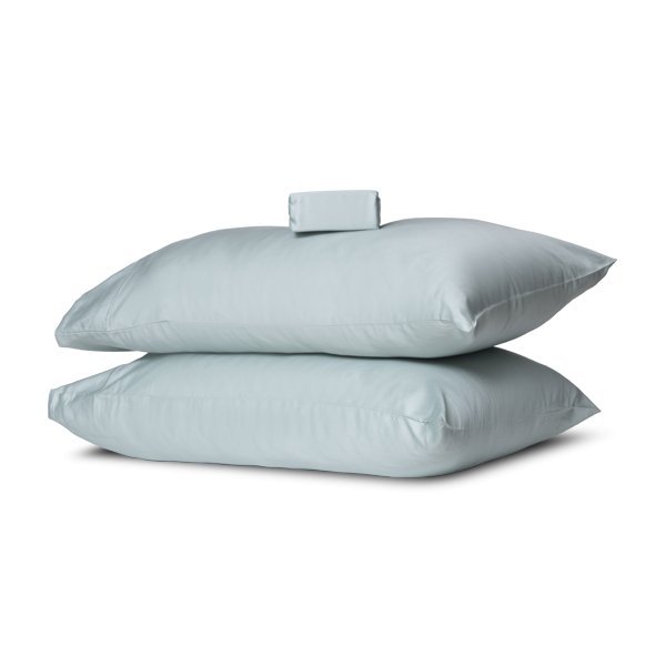 Mist Solid Fitted Sheet Set - THE LINEN COMPANY