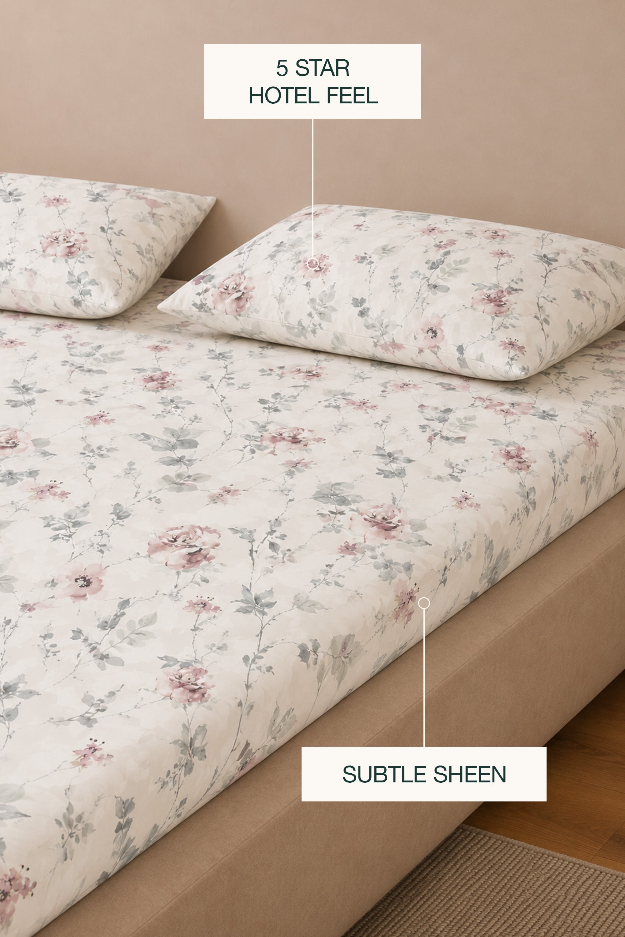 Monarch's Garden Sateen Bed Sheet Set