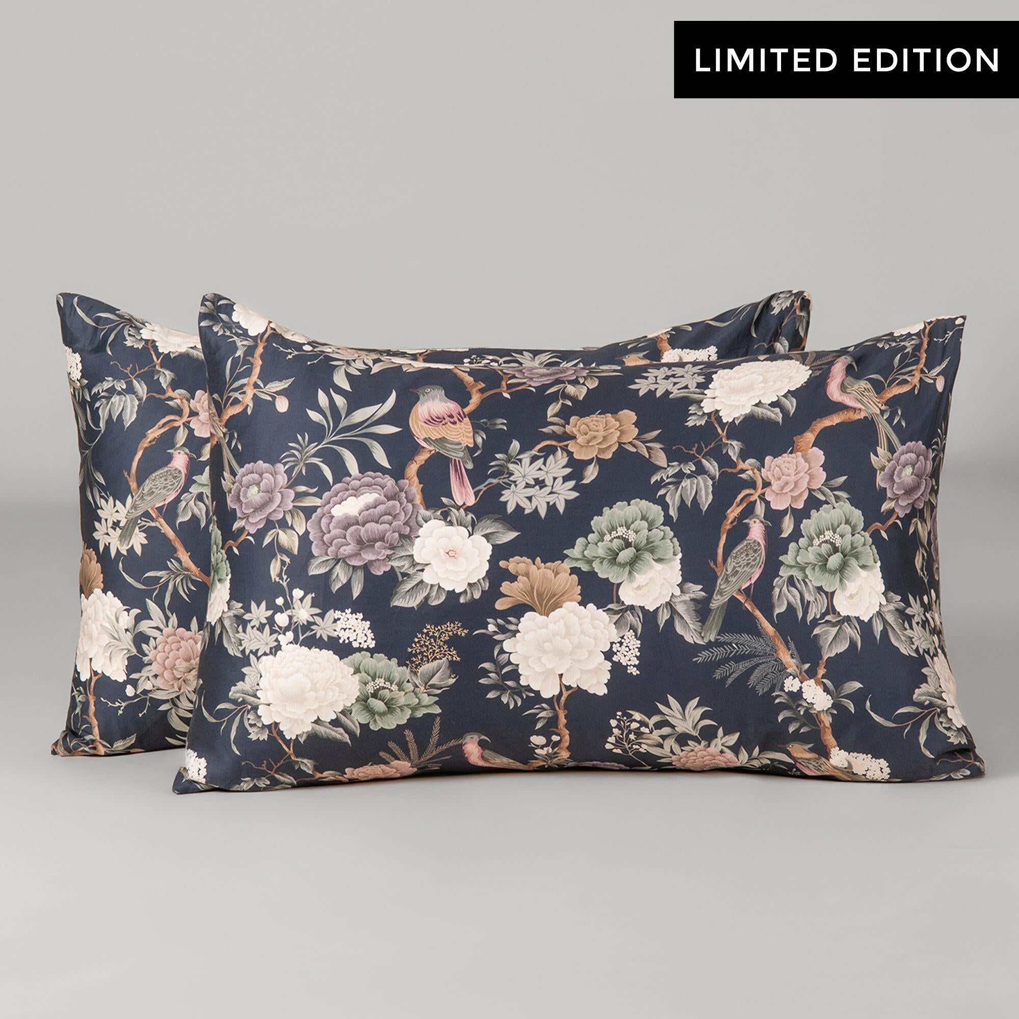 Moonflower Pillowcases - THE LINEN COMPANY