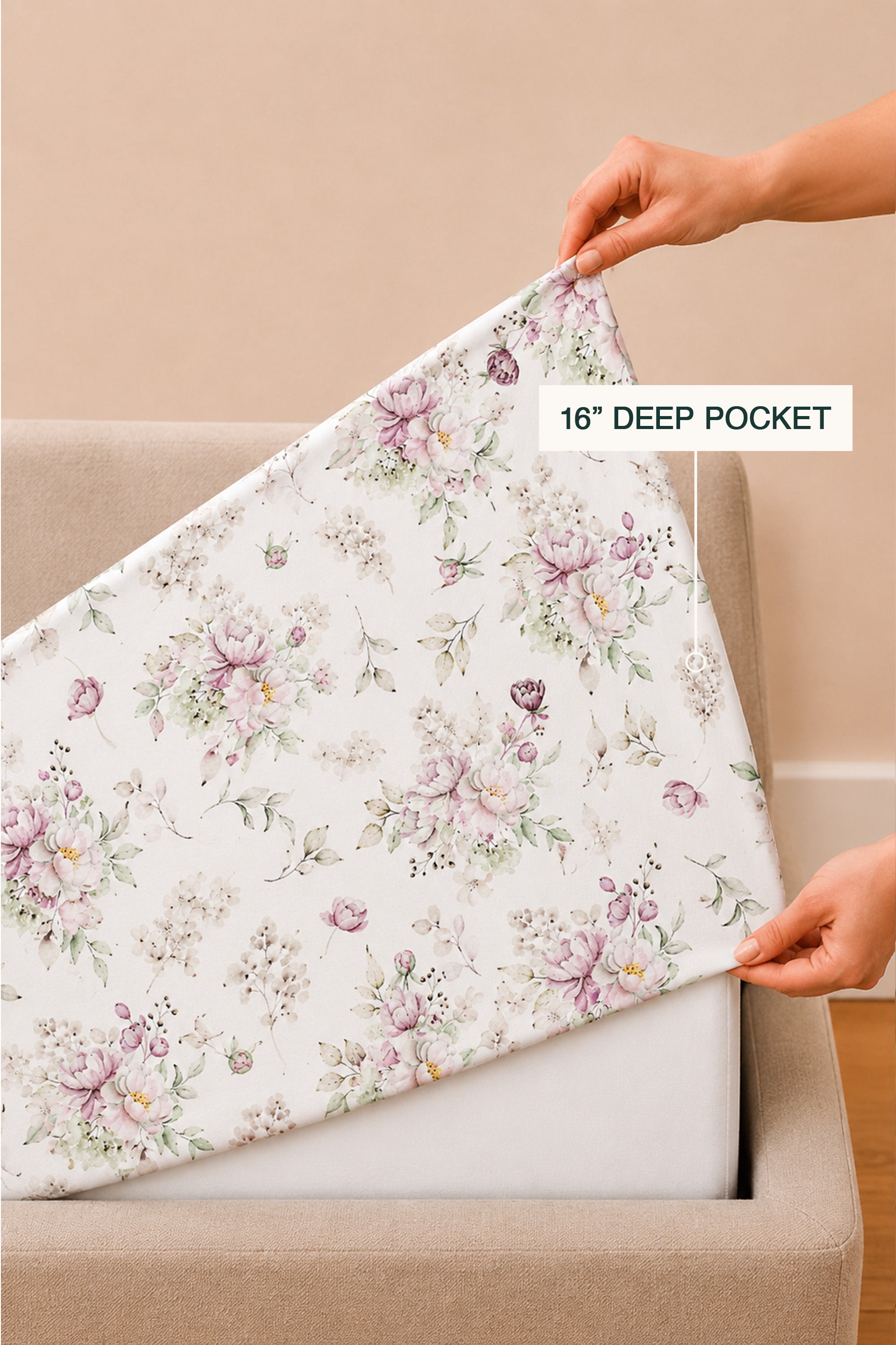 Moonlit Magnolia Sateen Bed Sheet Set