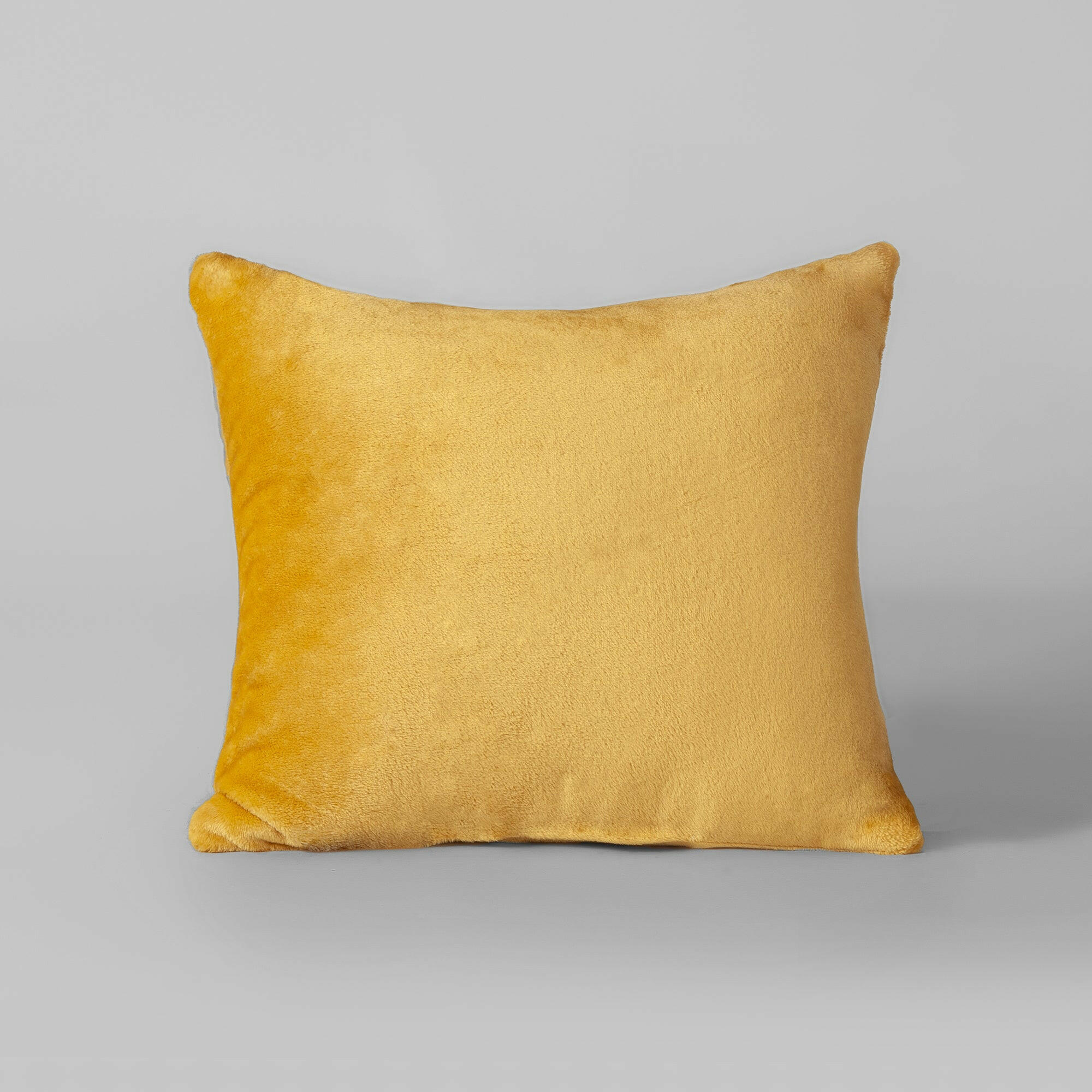 Mustard Plush Cushion