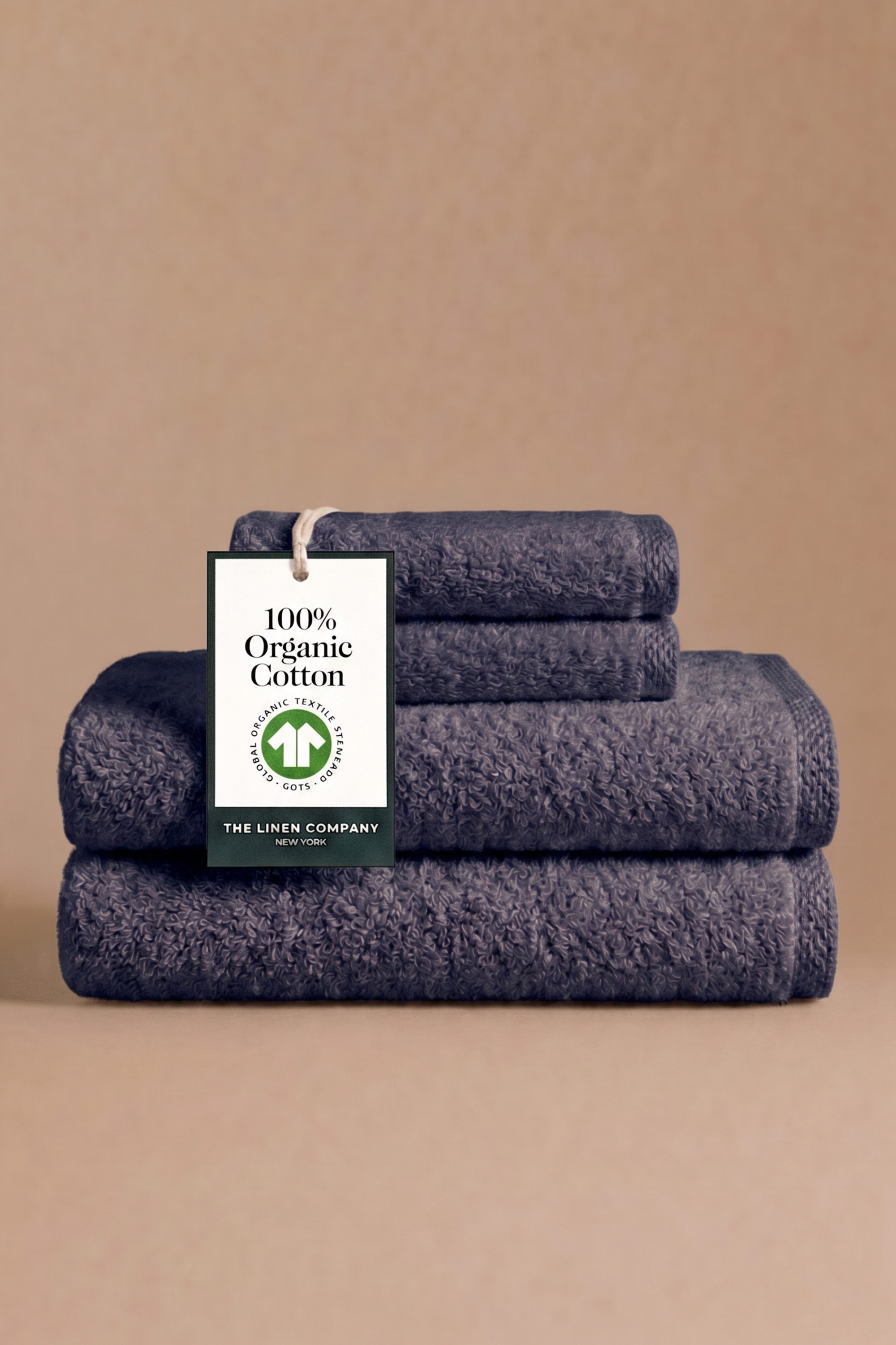 Navy Organic Towels (Set of 4)