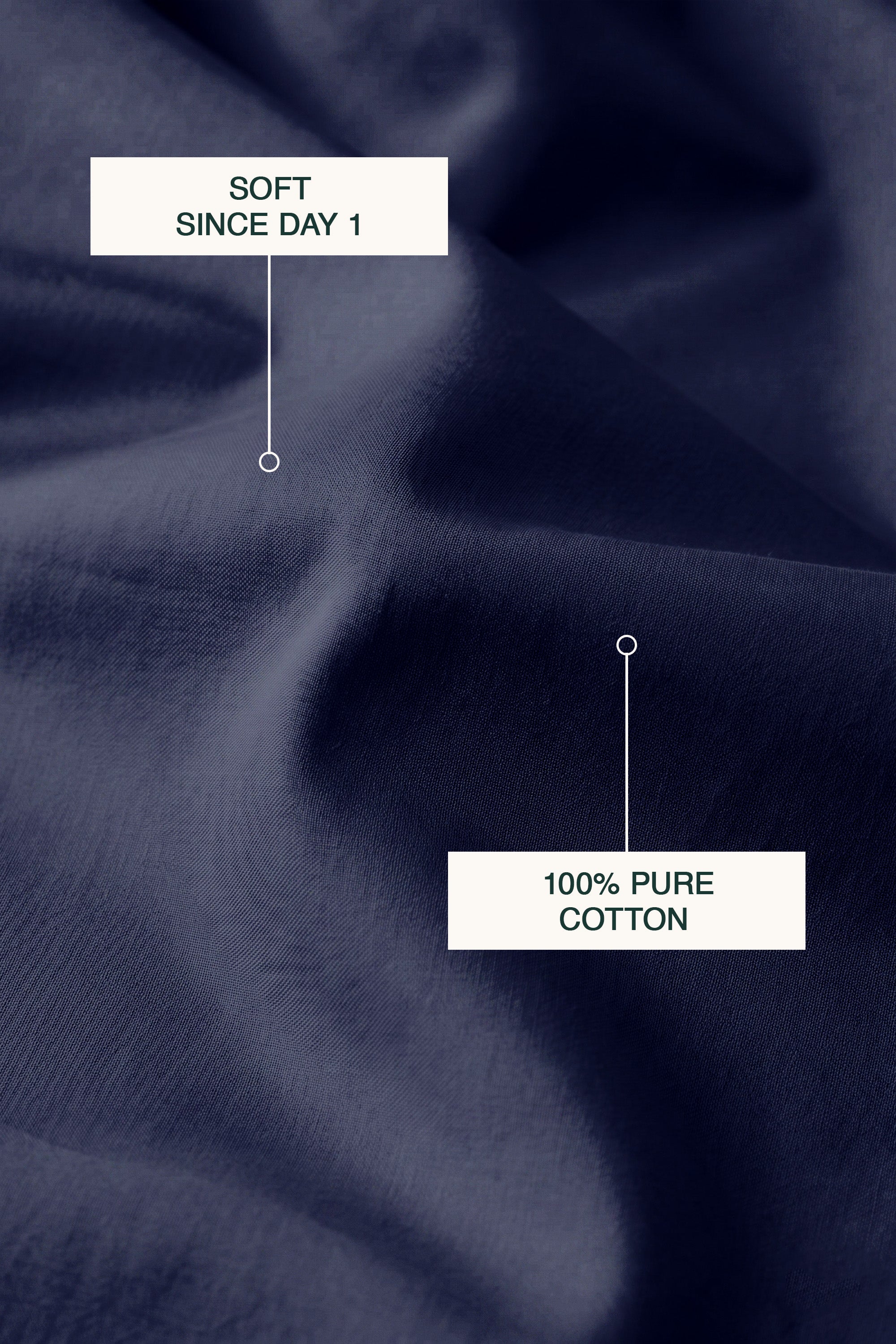 T300 Luxe Navy Bed Sheet Set