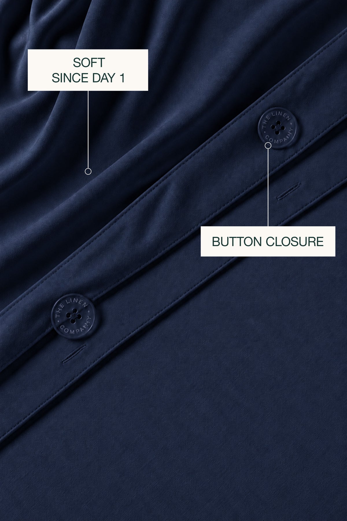 Silky Bamboo Navy Duvet Set