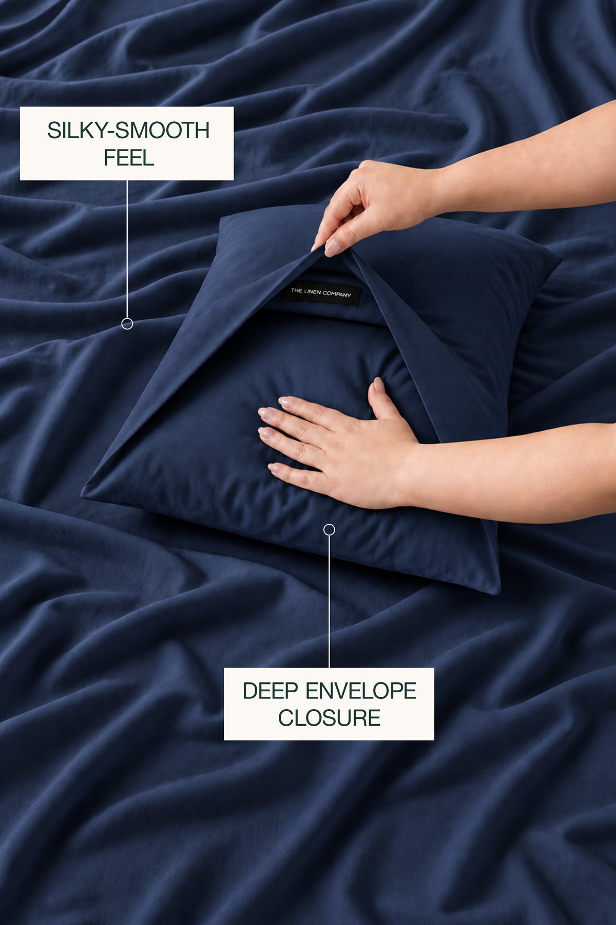 Silky Bamboo Navy Duvet Set