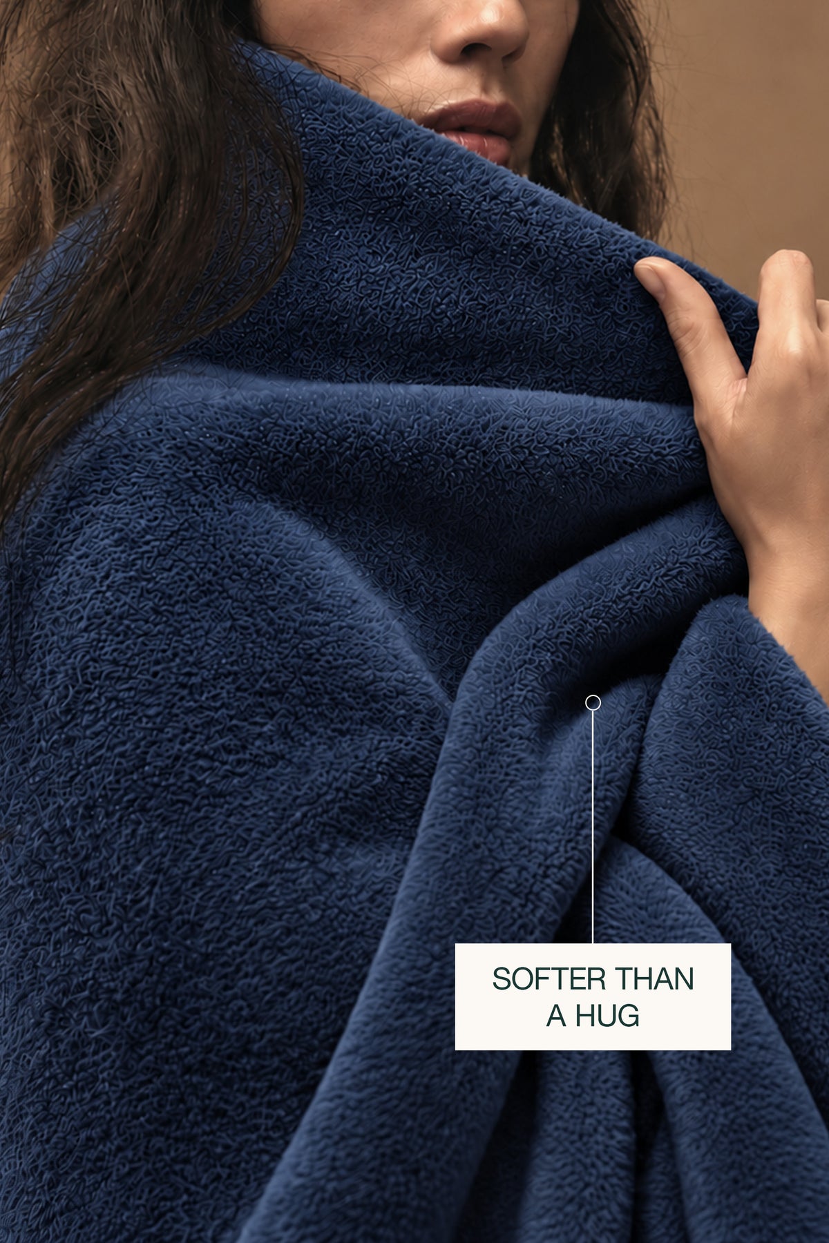 Navy Plush Blanket