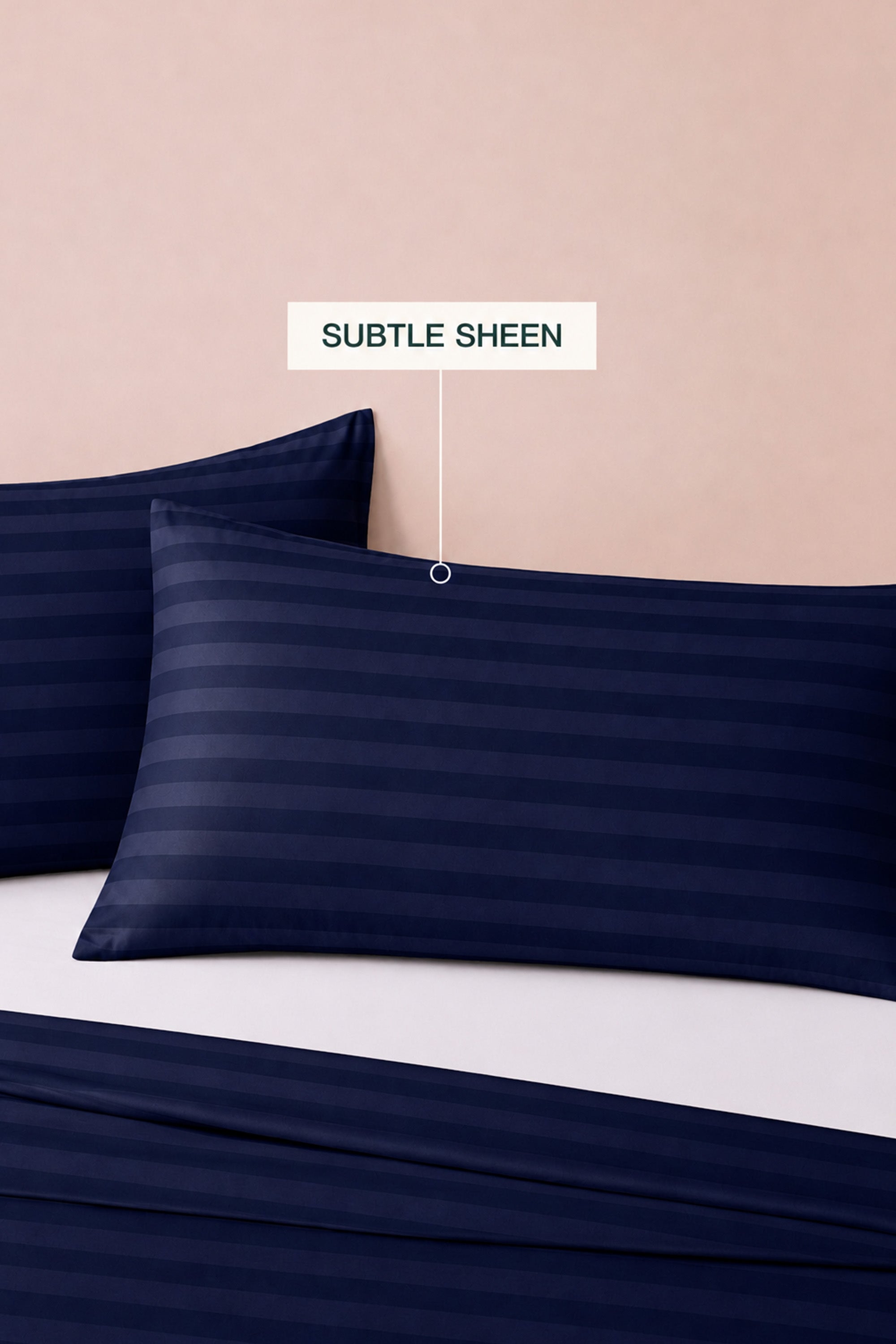T300 Luxe Navy Striped Sheet Set