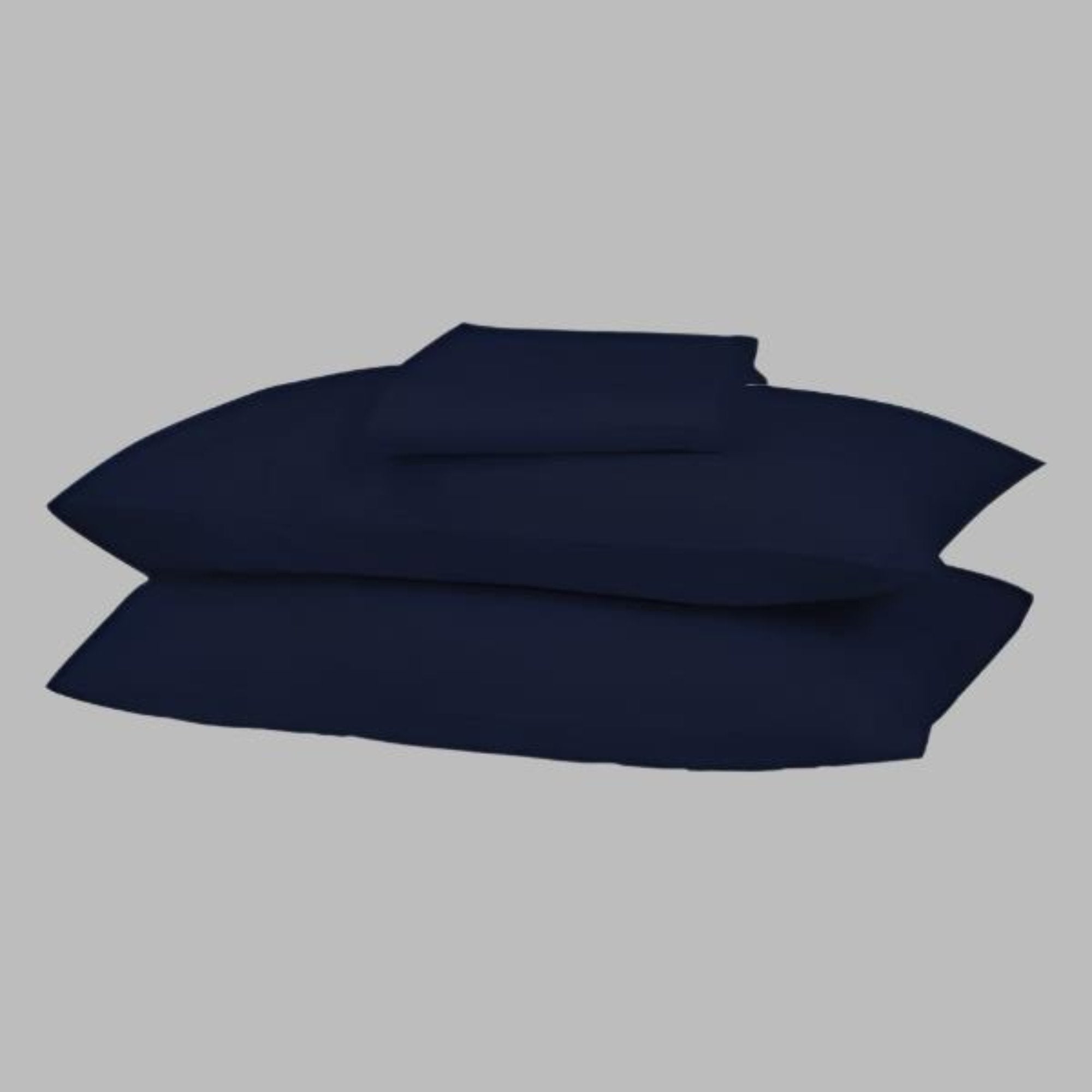 Night Sky Solid Bed Sheet Set - THE LINEN COMPANY