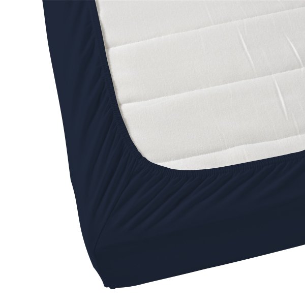 Night Sky Solid Fitted Sheet Set - THE LINEN COMPANY