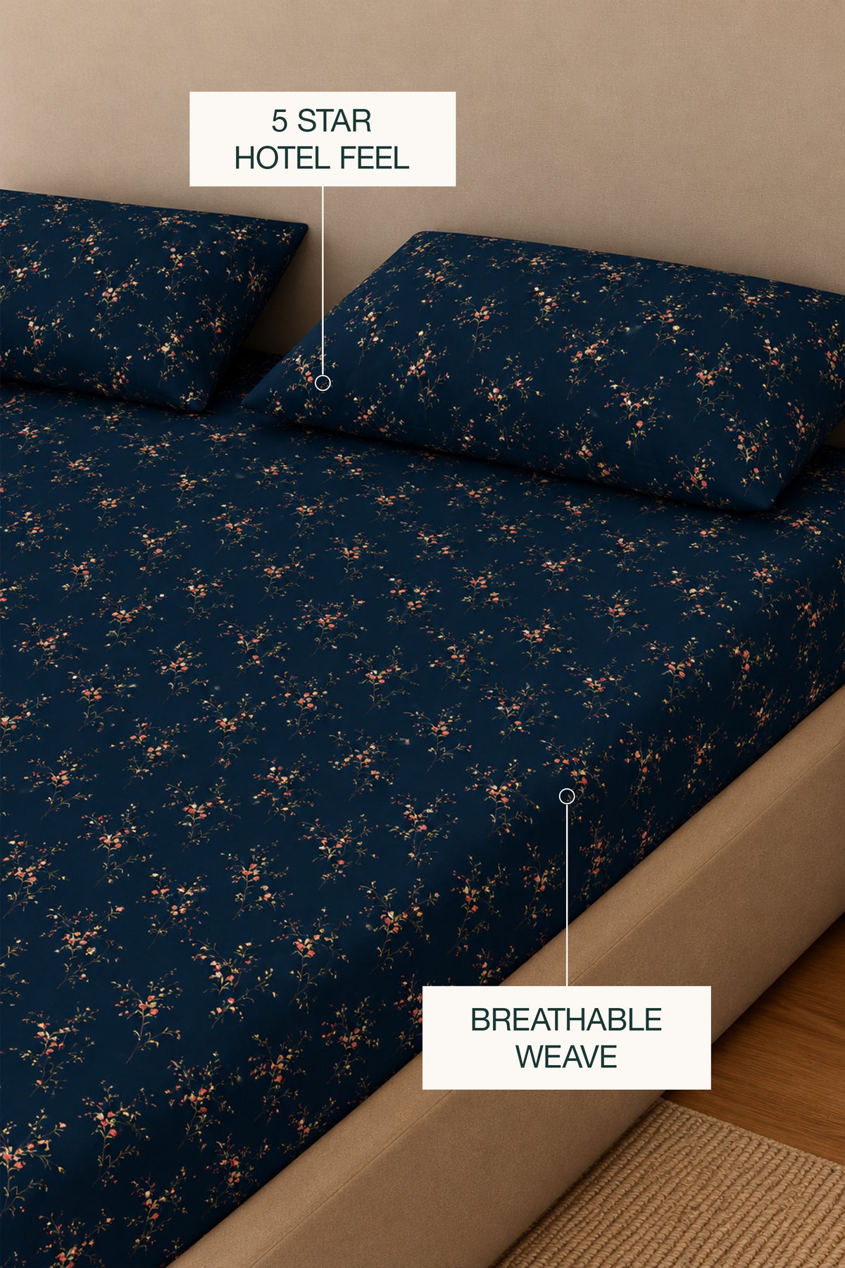 Nightingale Percale Bed Sheet Set