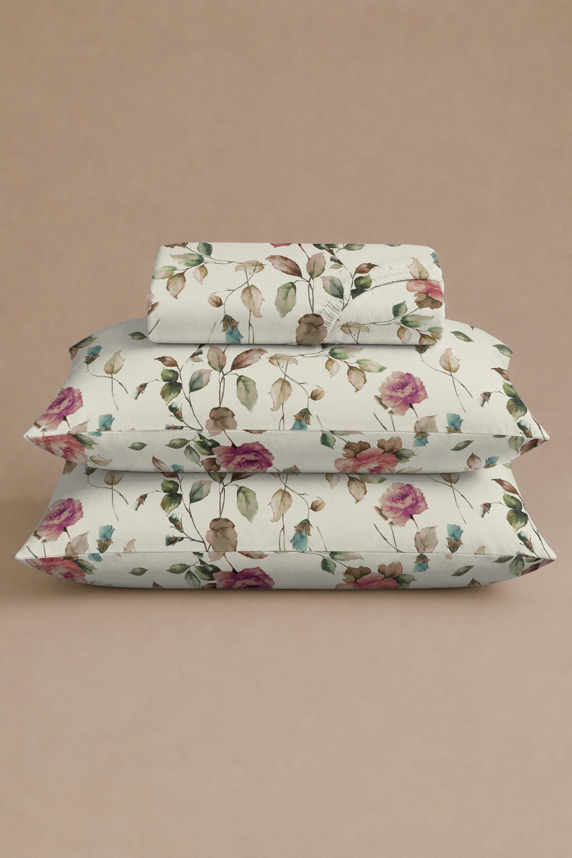 Ochre Wash Sateen Bed Sheet Set