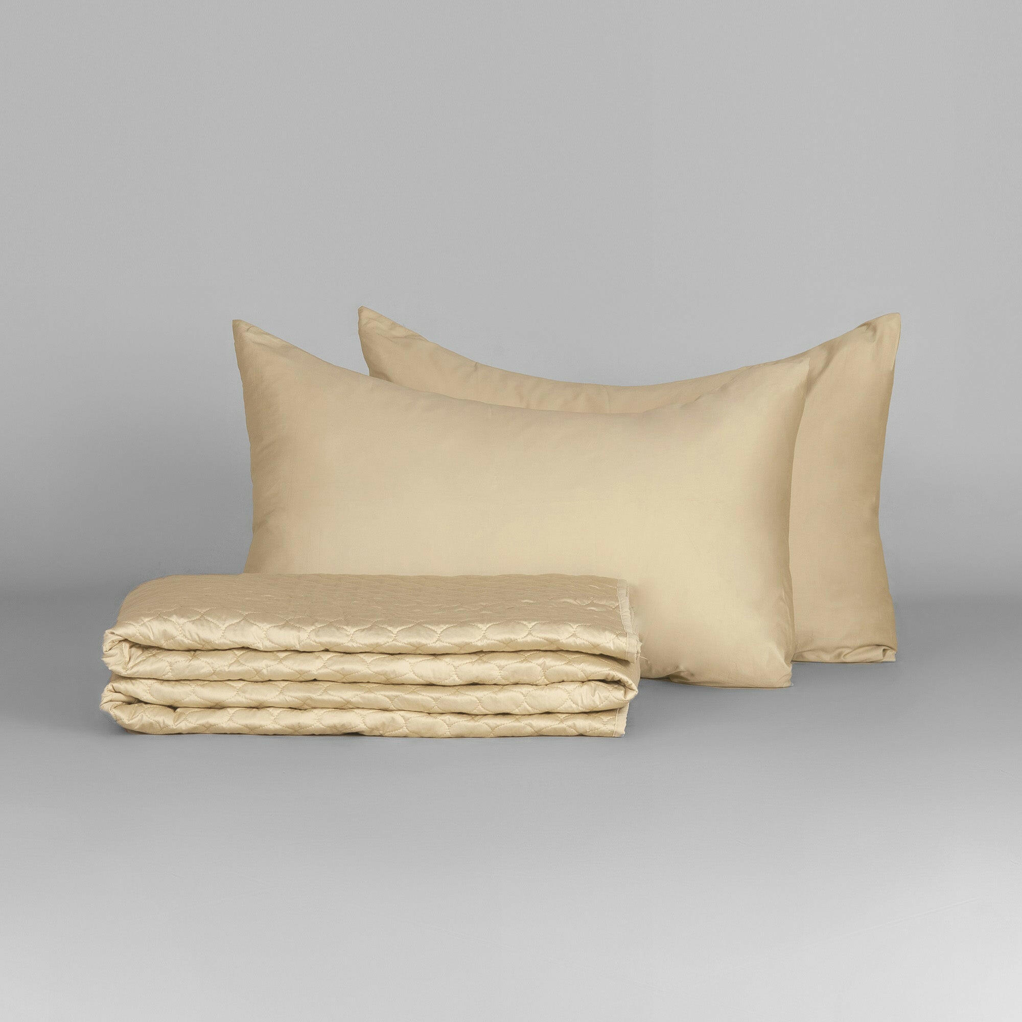 Pale Olive Quilted Bedspread Set - THE LINEN COMPANY