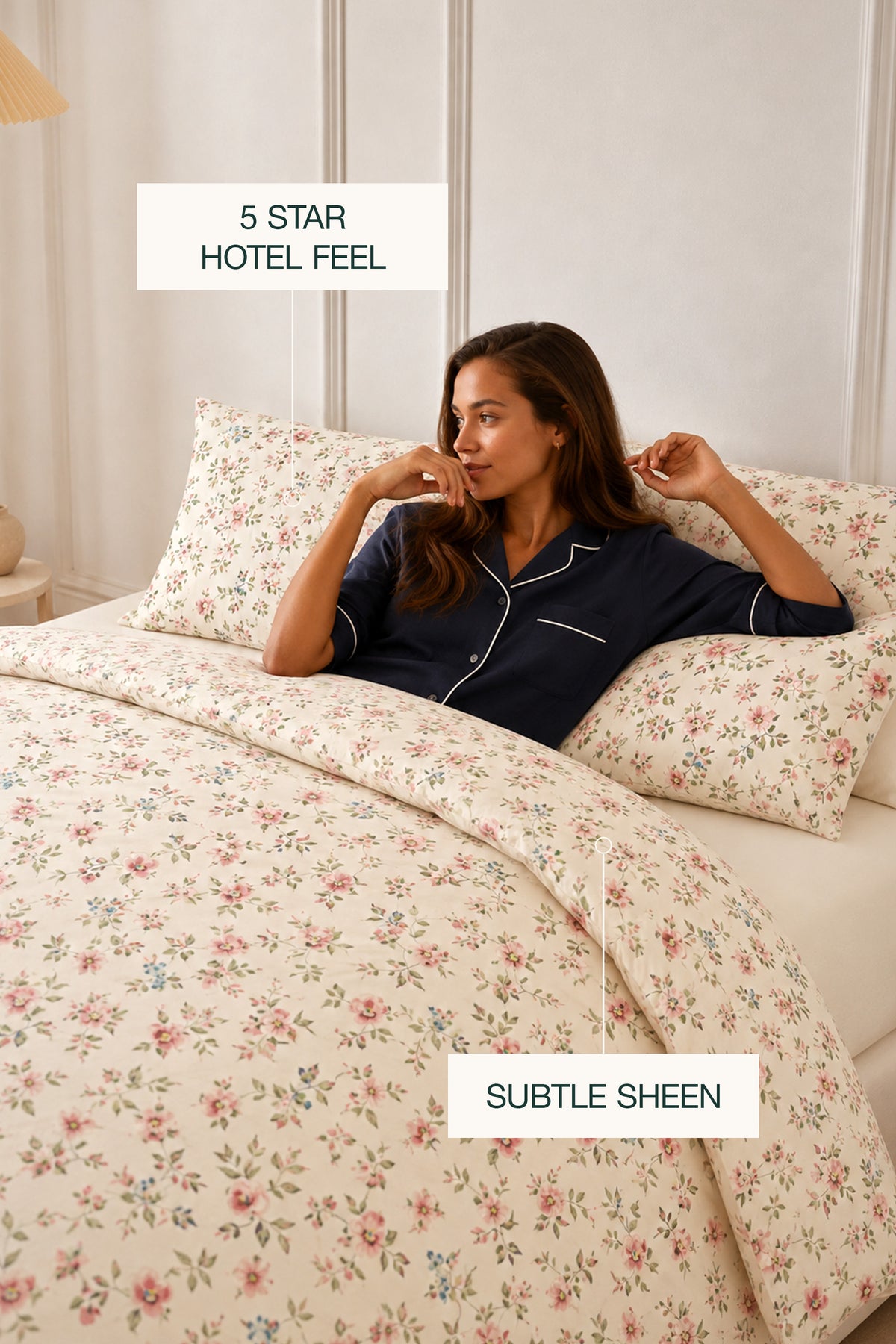 Petal Interlace Sateen Duvet Set